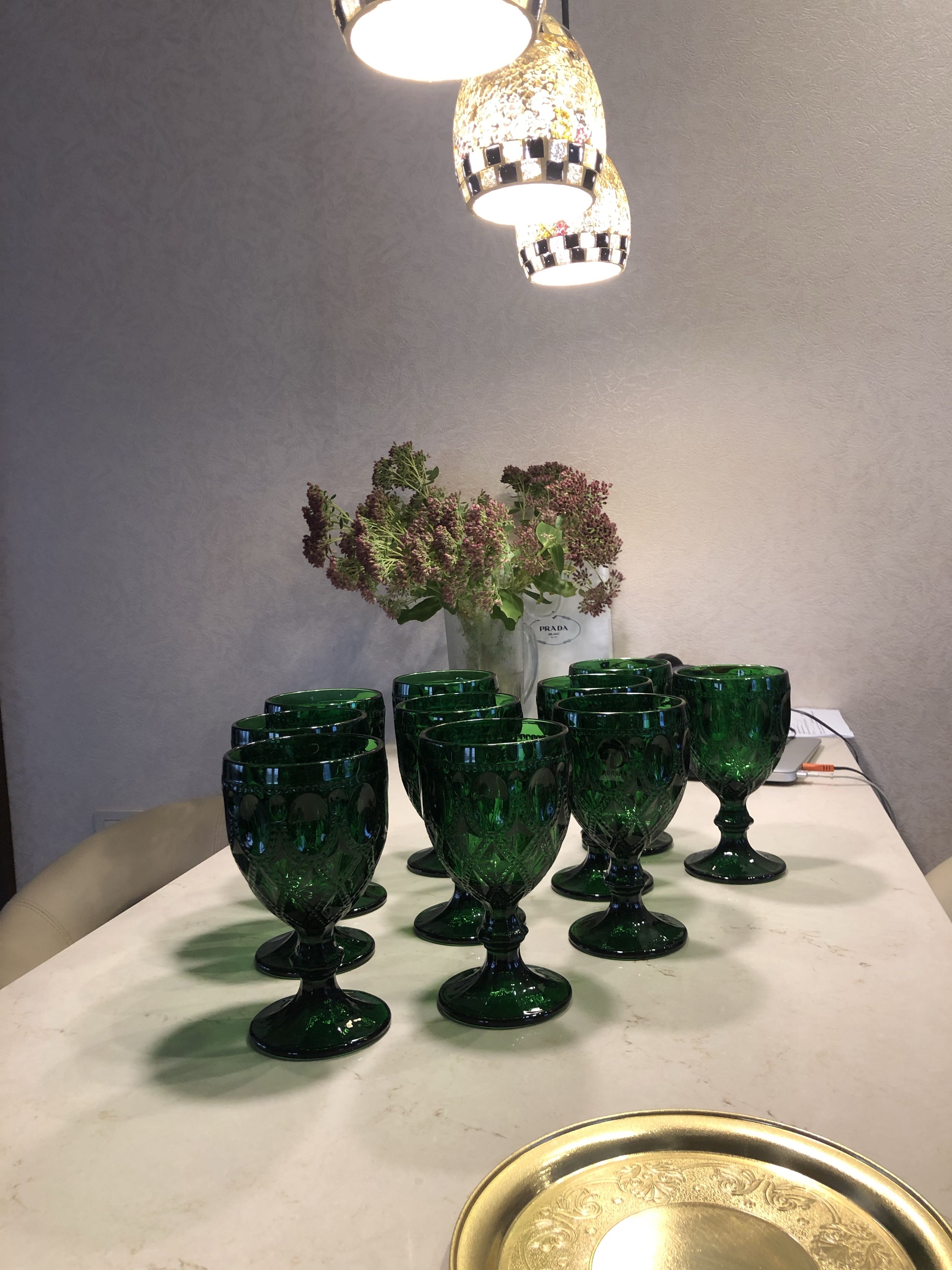 Фотография покупателя товара Бокал стеклянный Magistro «Варьете», 320 мл, цвет зелёный - Фото 28