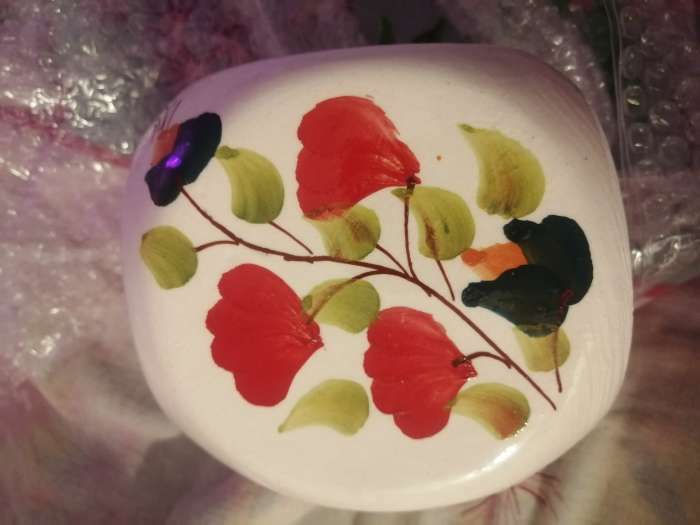 Фотография покупателя товара Горшок для цветов "Розы", с узором, разноцветный, керамика, без поддона, 1.2 л, 1 сорт, Иран, микс - Фото 1