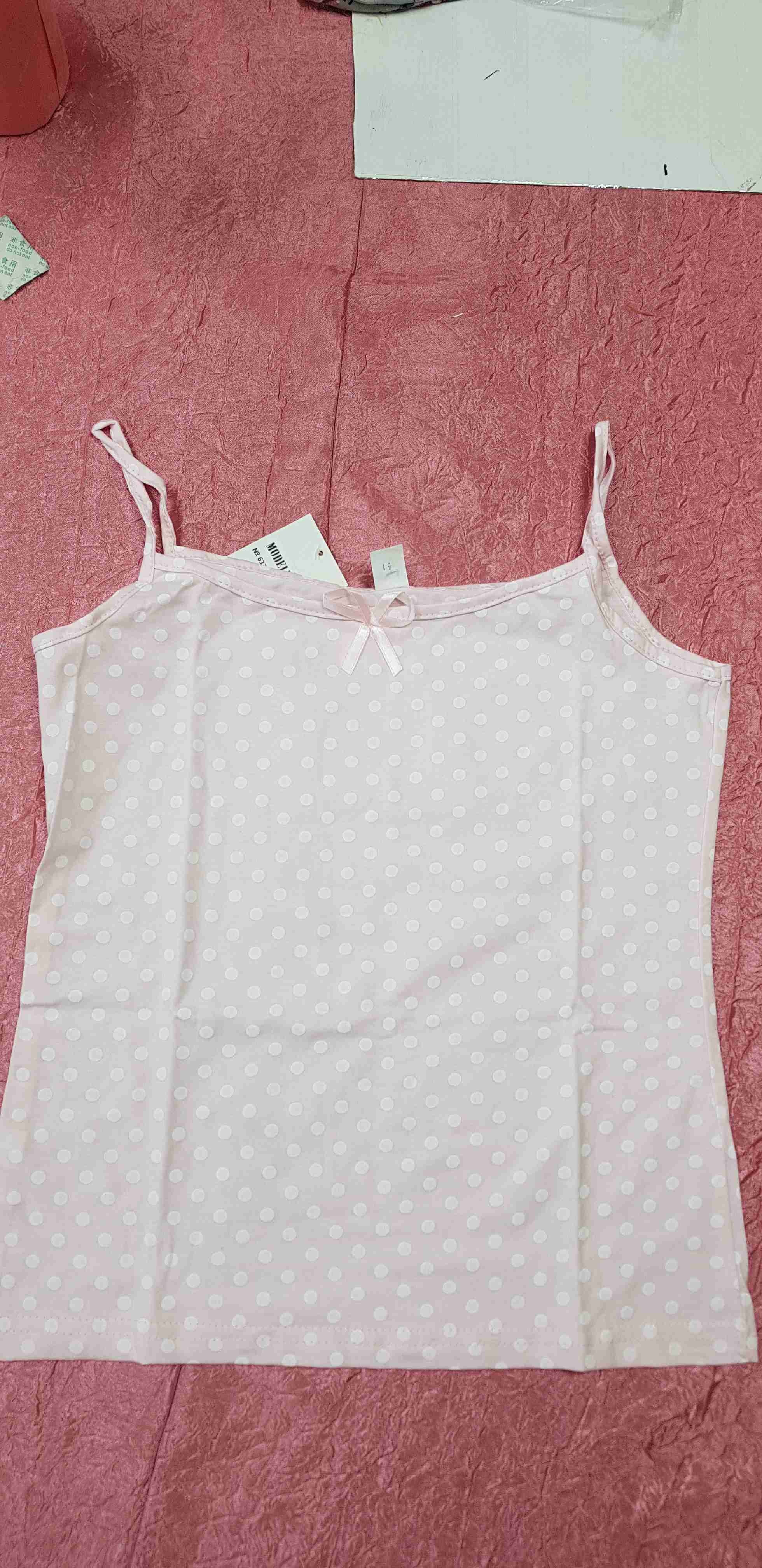 Фотография покупателя товара Пижама женская (майка, шорты), цвет розовый МИКС/серый, размер 46 - Фото 1