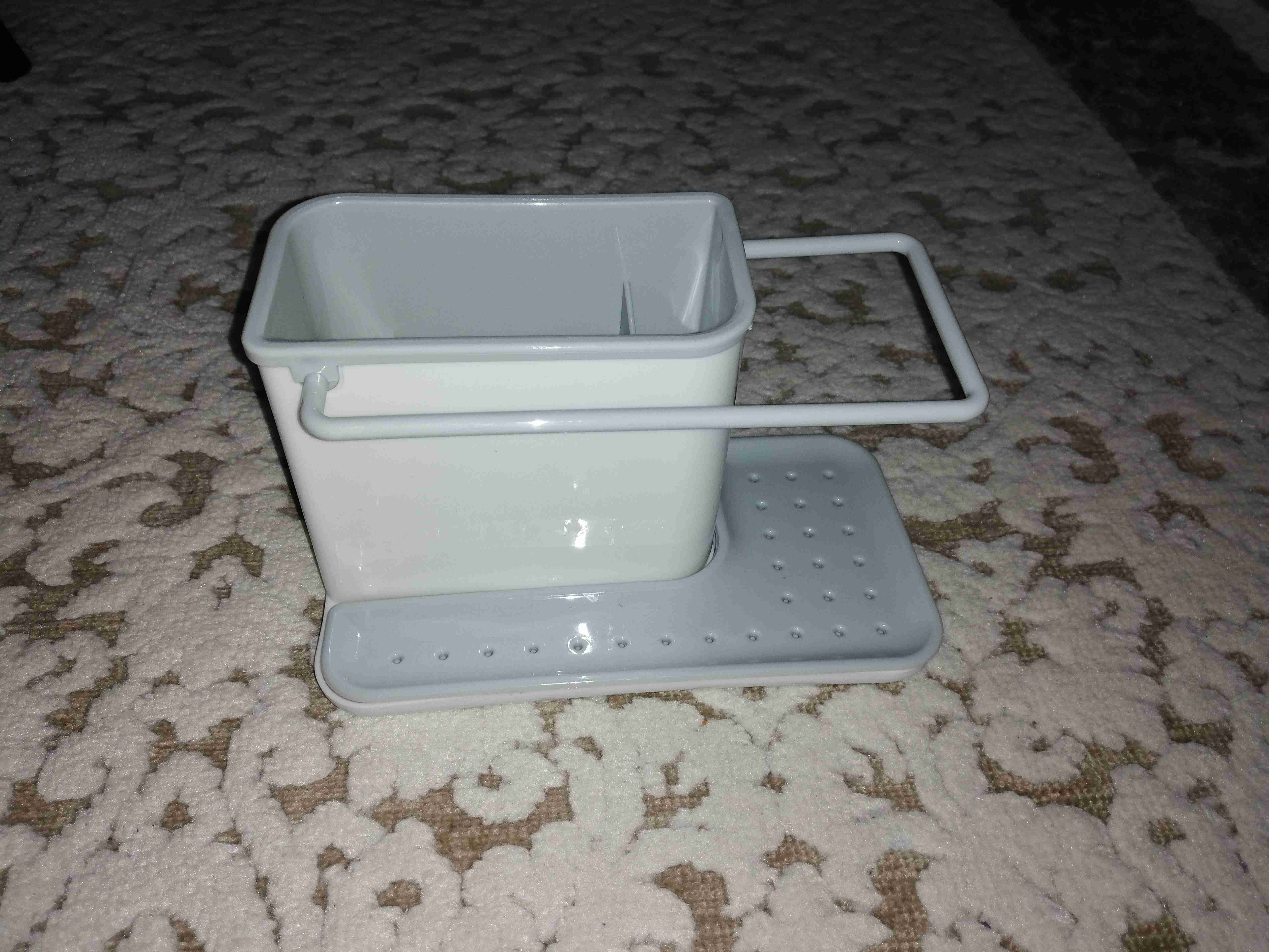 Фотография покупателя товара Подставка для ванных и кухонных принадлежностей, 21×11×12 см, цвет МИКС - Фото 5