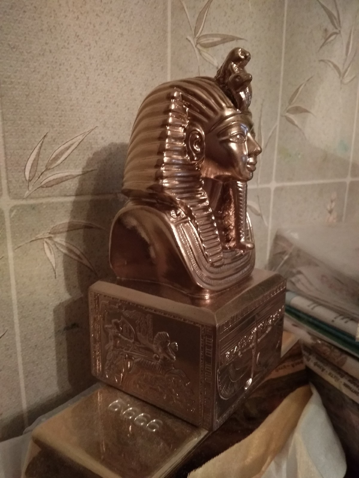 Фотография покупателя товара Фигура "Маска фараона"  7х7х15см