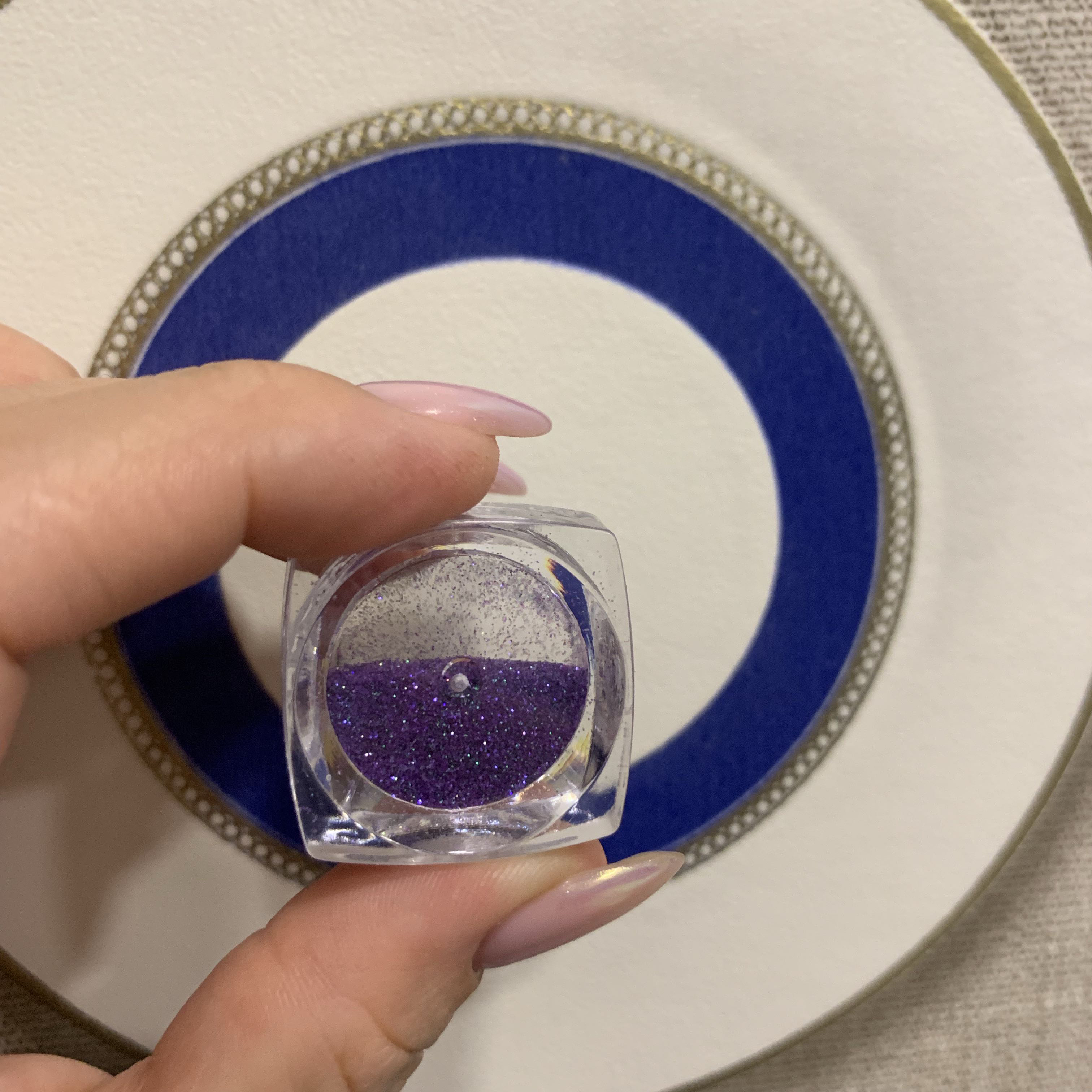 Фотография покупателя товара Пыль для декора, цвет фиолетовый - Фото 1