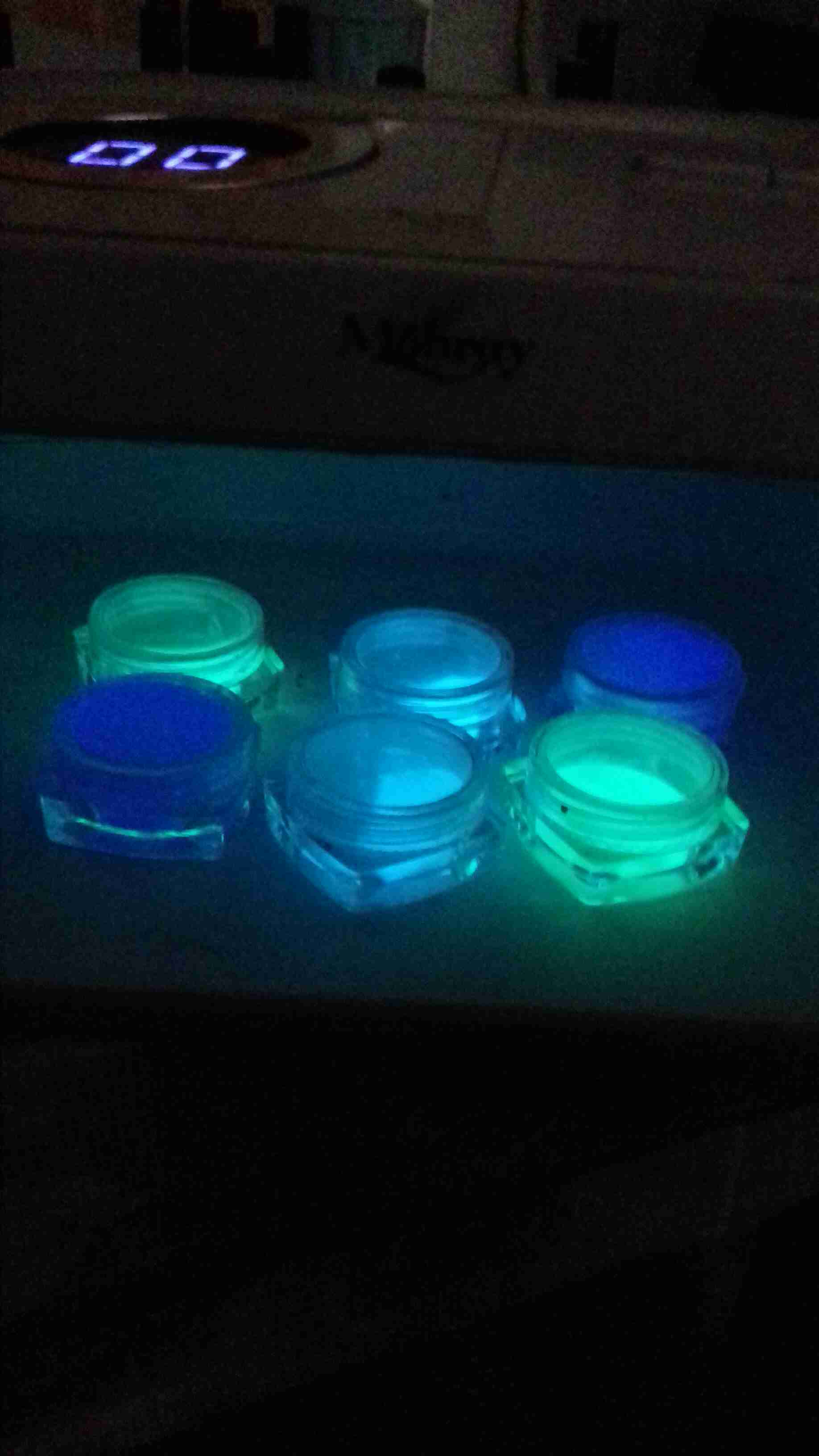 Фотография покупателя товара Втирка флуоресцентная для декора, цвет фиолетовый
