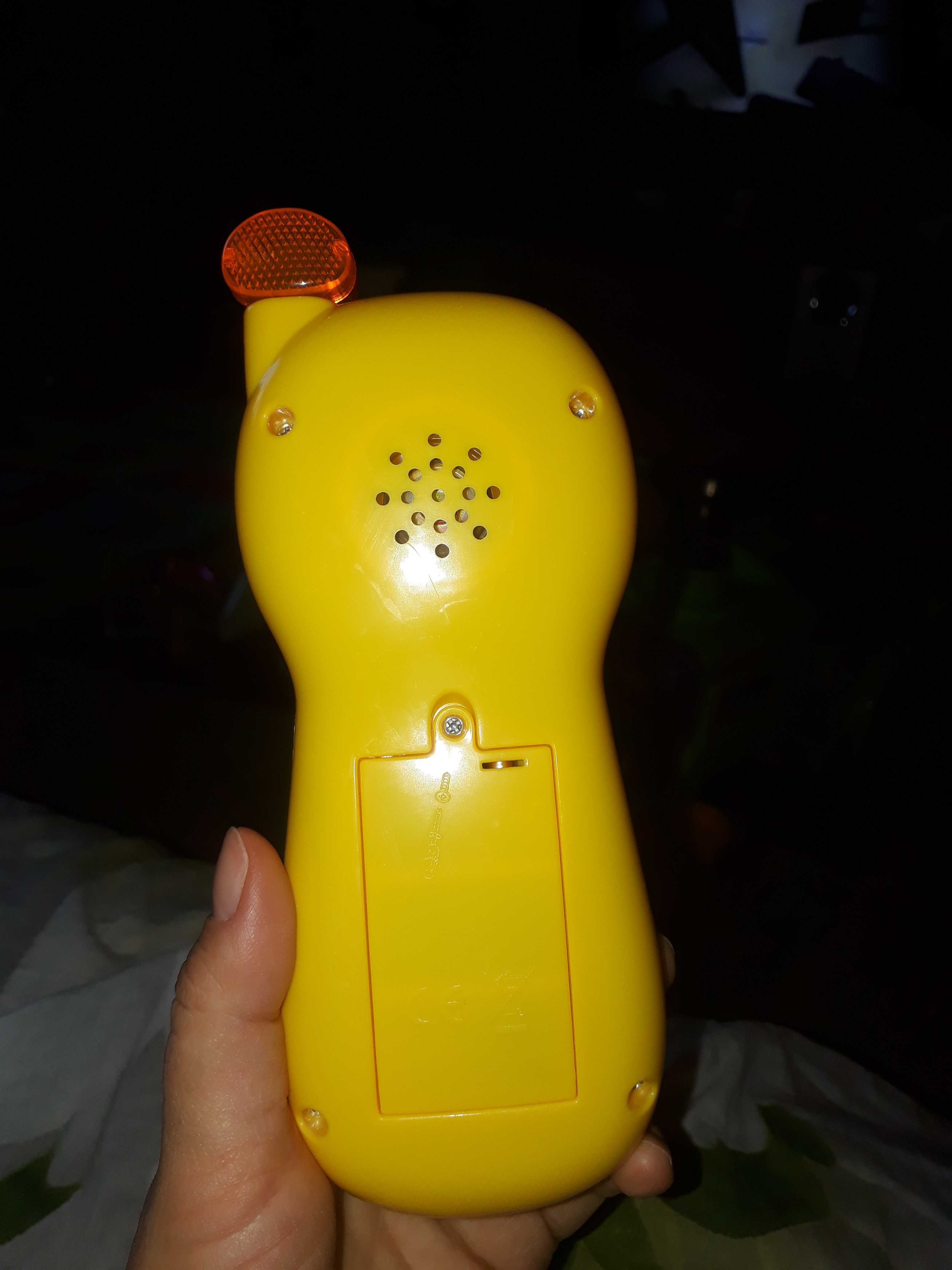 Фотография покупателя товара Телефончик музыкальный «Забавный мишка», световые эффекты, русская озвучка, работает от батареек - Фото 2