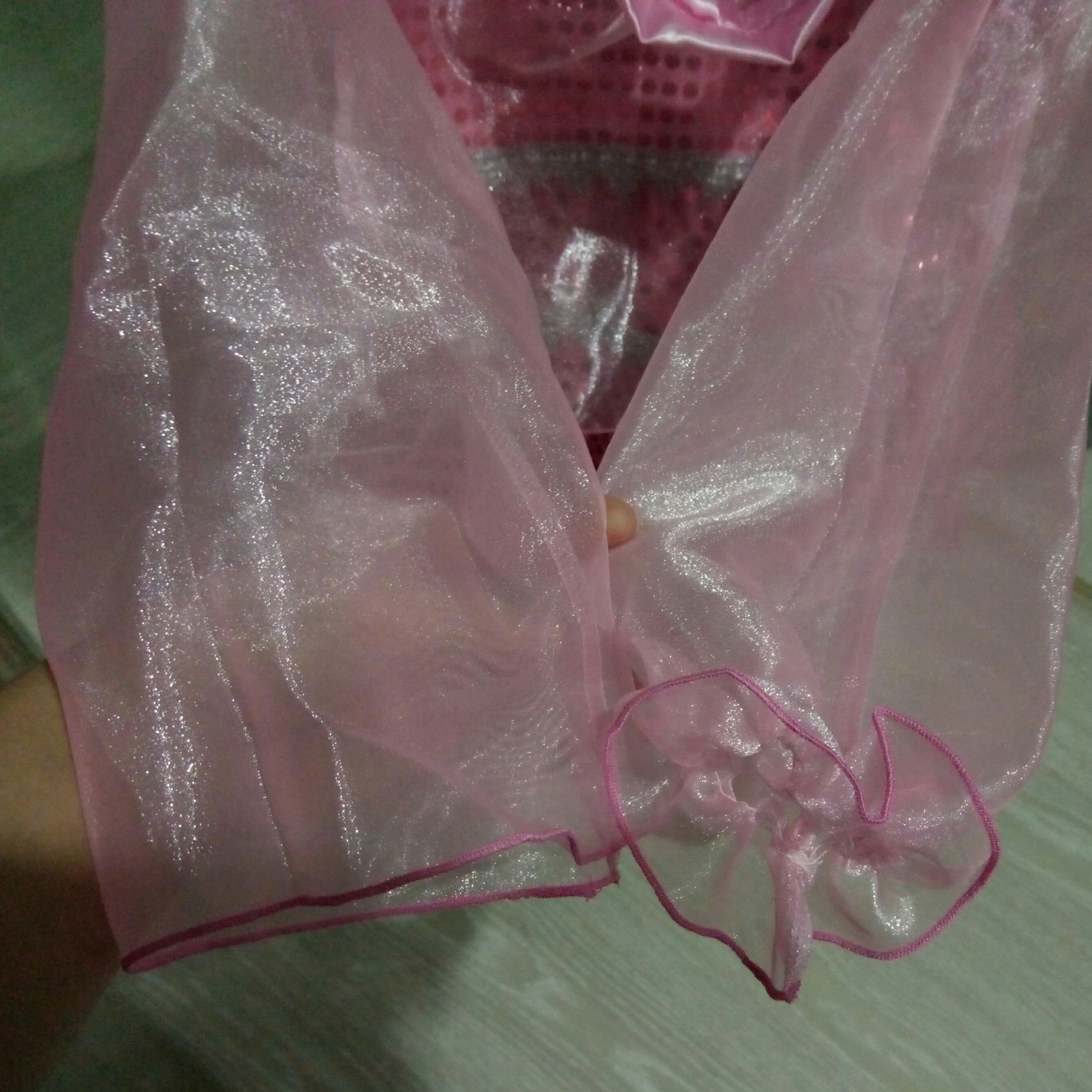 Фотография покупателя товара Карнавальный костюм «Ясмин», цвет розовый, р. 30, рост 110-116 см - Фото 2