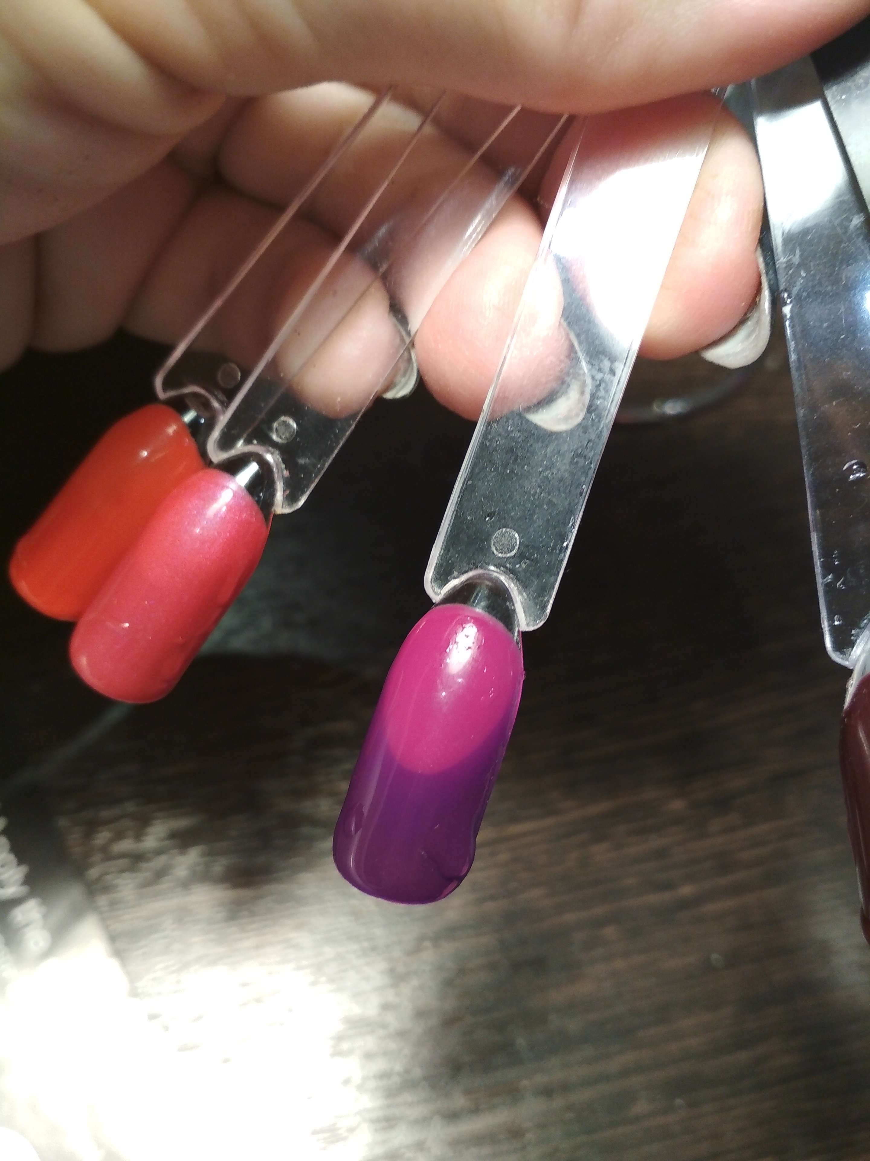 Фотография покупателя товара Гель-лак для ногтей "Термо", 10мл, LED/UV, цвет 072А1 фуксия - Фото 7