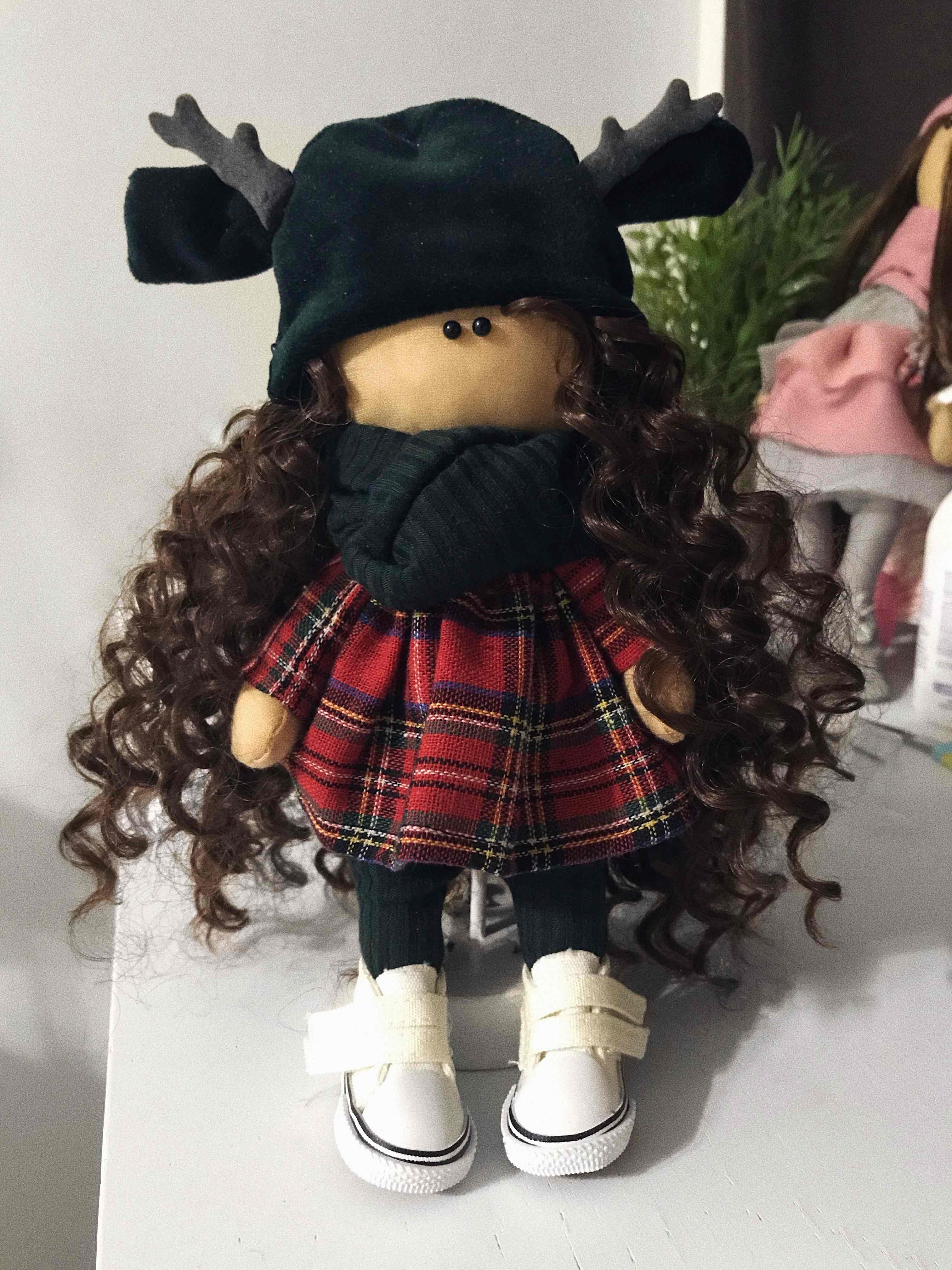 Фотография покупателя товара Интерьерная кукла «Лейн», набор для шитья, 17 × 5 × 15 см - Фото 4