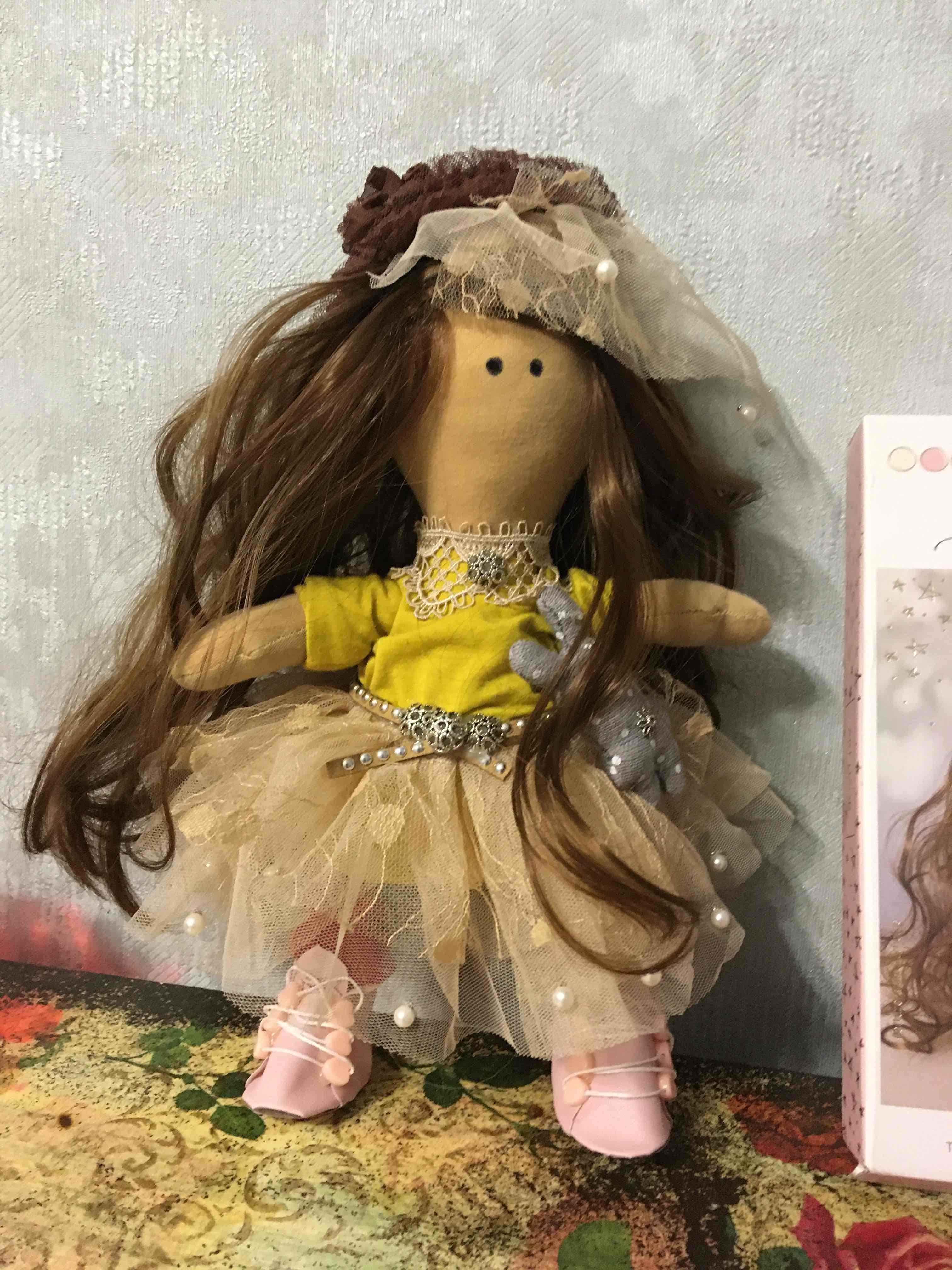 Фотография покупателя товара Набор для шитья. Интерьерная кукла «Лана», 30 см