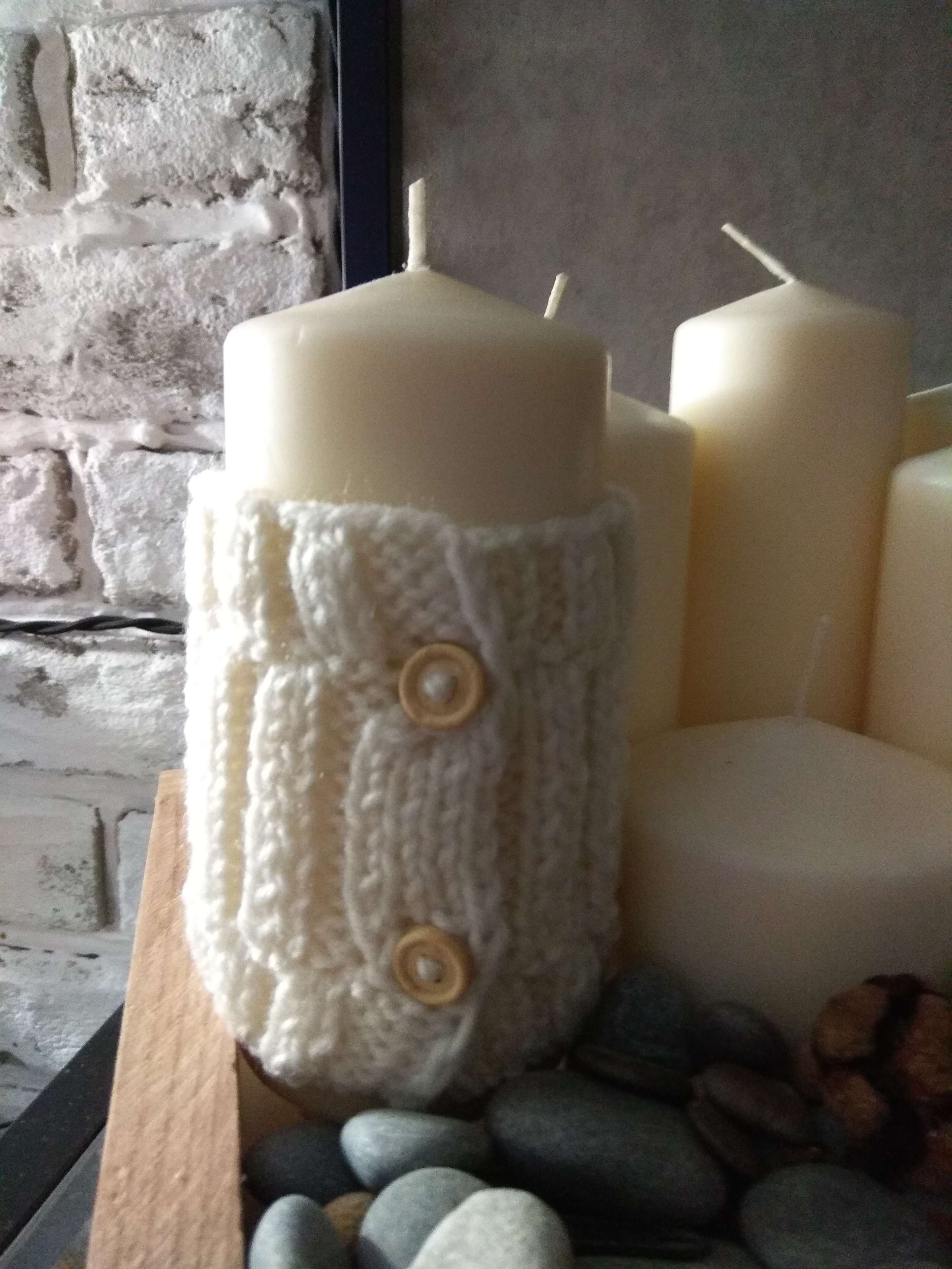 Фотография покупателя товара Чехол для свечи «Снежный вечер», набор для вязания, 10,7 × 16,3 × 5,6 см - Фото 1
