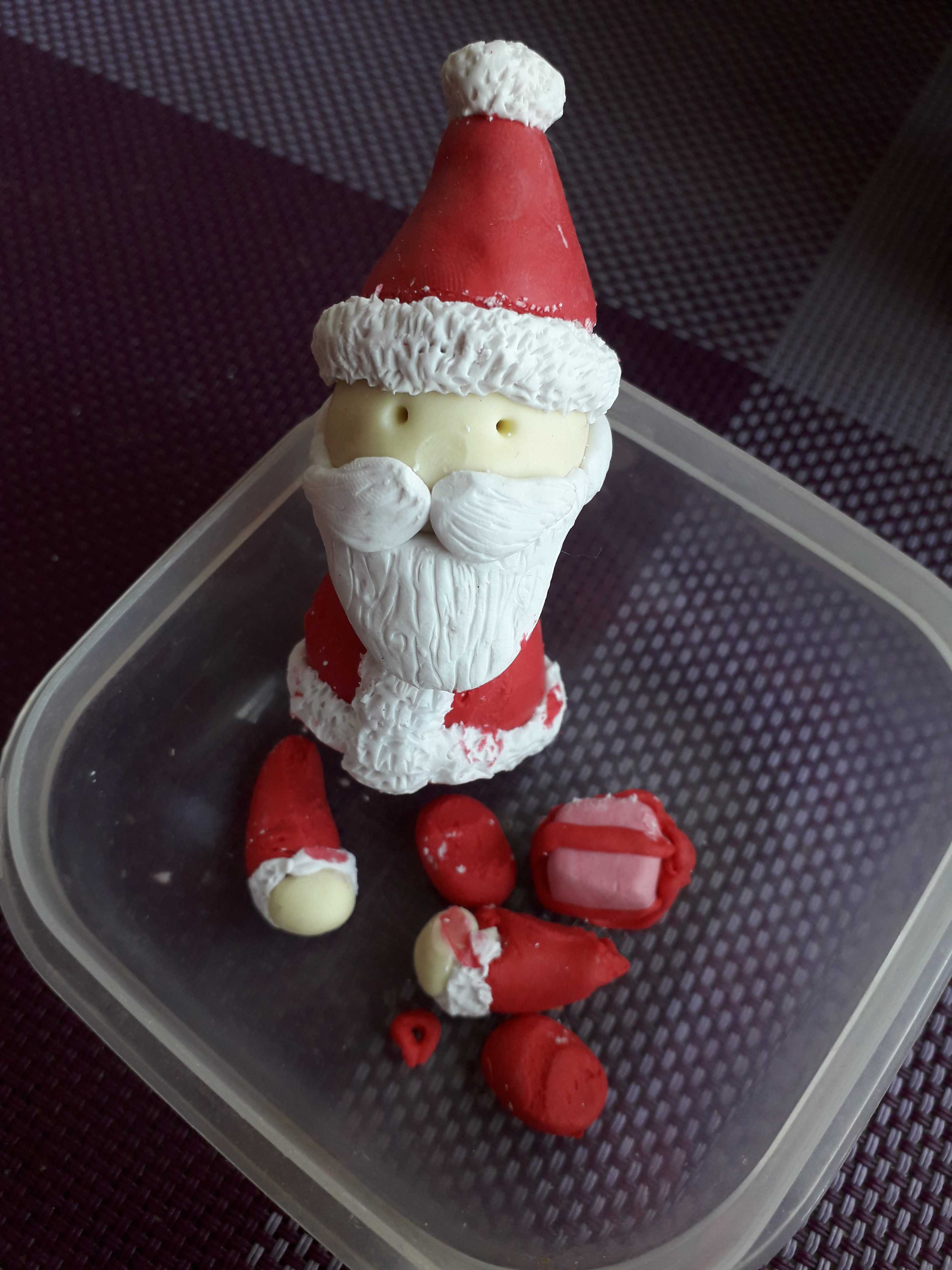 Фотография покупателя товара Новогодний набор для творчества. Ложка для декора полимерной глиной «Новый год! Дед Мороз с подарком» - Фото 5
