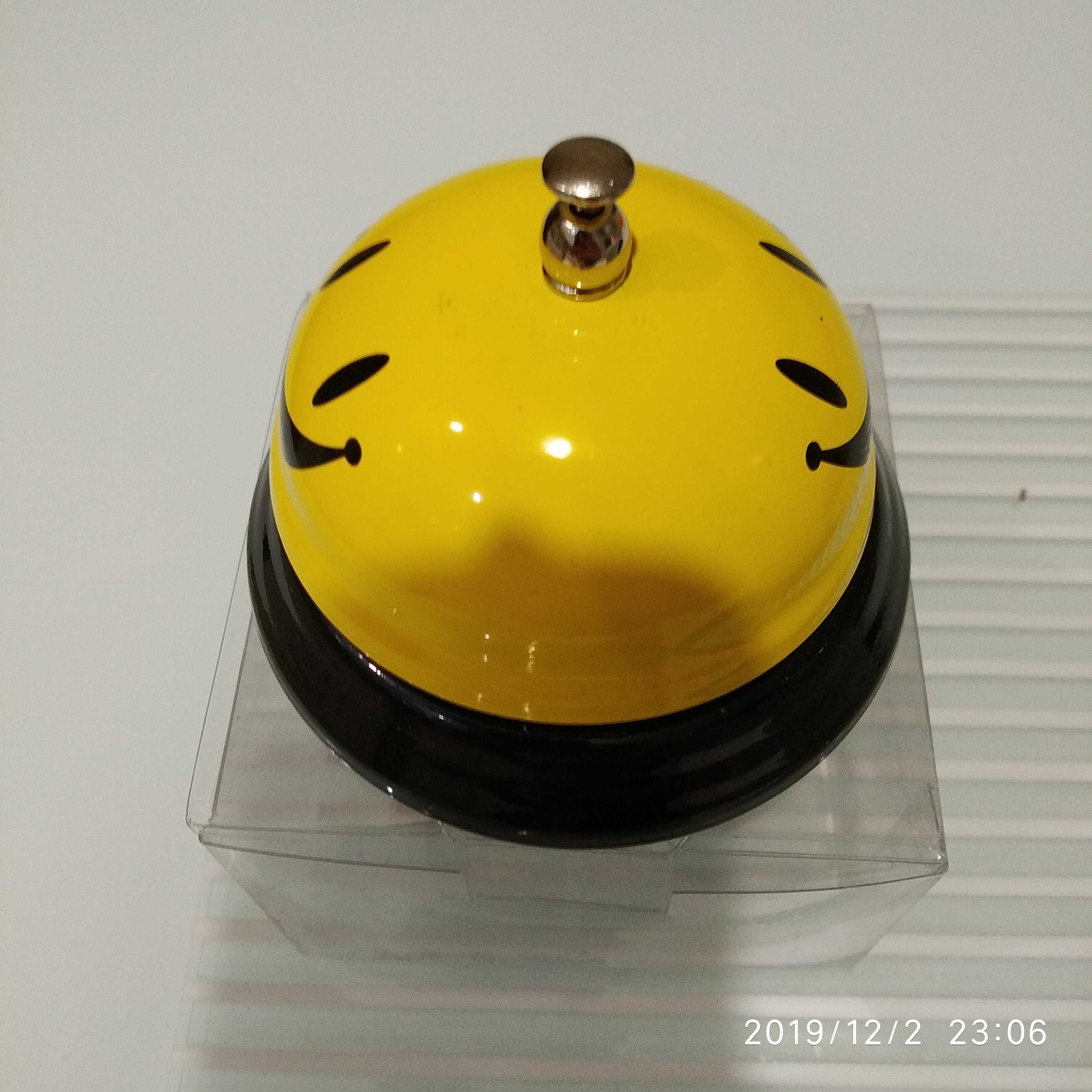 Фотография покупателя товара Звонок настольный "Смайл", 6 х 7.5 см, желтый - Фото 6