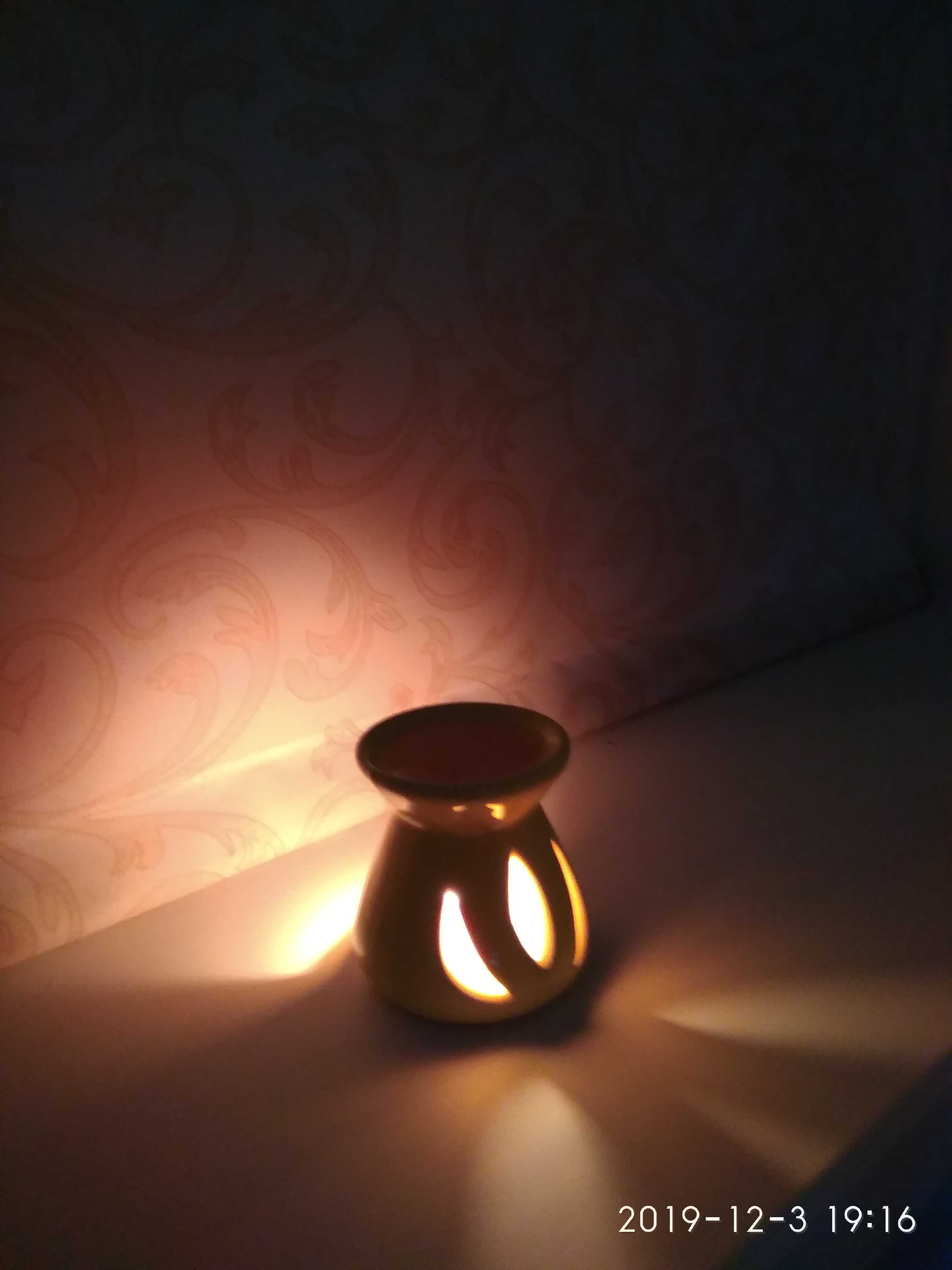 Фотография покупателя товара Набор 3 в 1 (свеча, аромалампа, аромамасло "Роза") - Фото 1