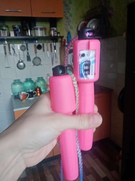 Фотография покупателя товара Скакалка детская, 2.5 м, регулируемая, со счётчиком, цвет МИКС - Фото 3