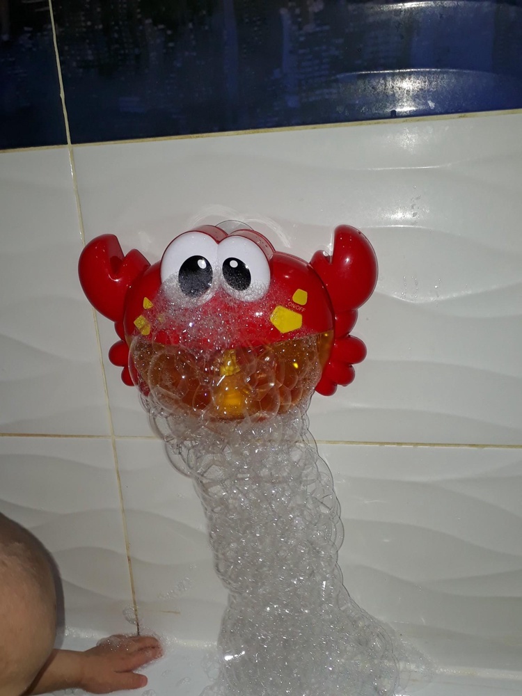 Фотография покупателя товара Игрушка для ванны «Крабик», пузыри, на присоске
