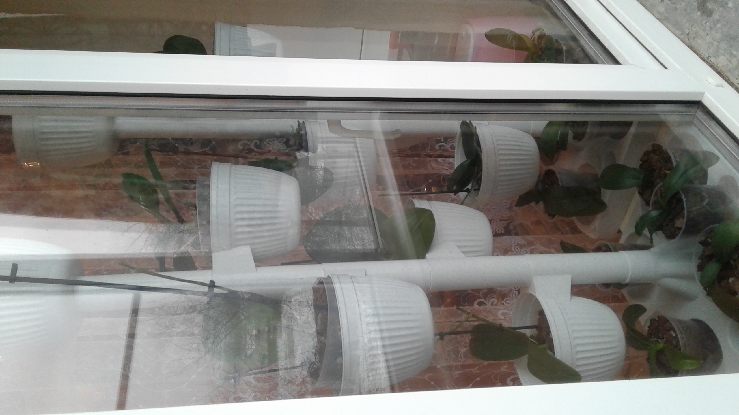 Фотография покупателя товара Этажерка цветочная на 5 кашпо, 1,75 л, d=16 см "Ливия", цвет терракотовый - Фото 3