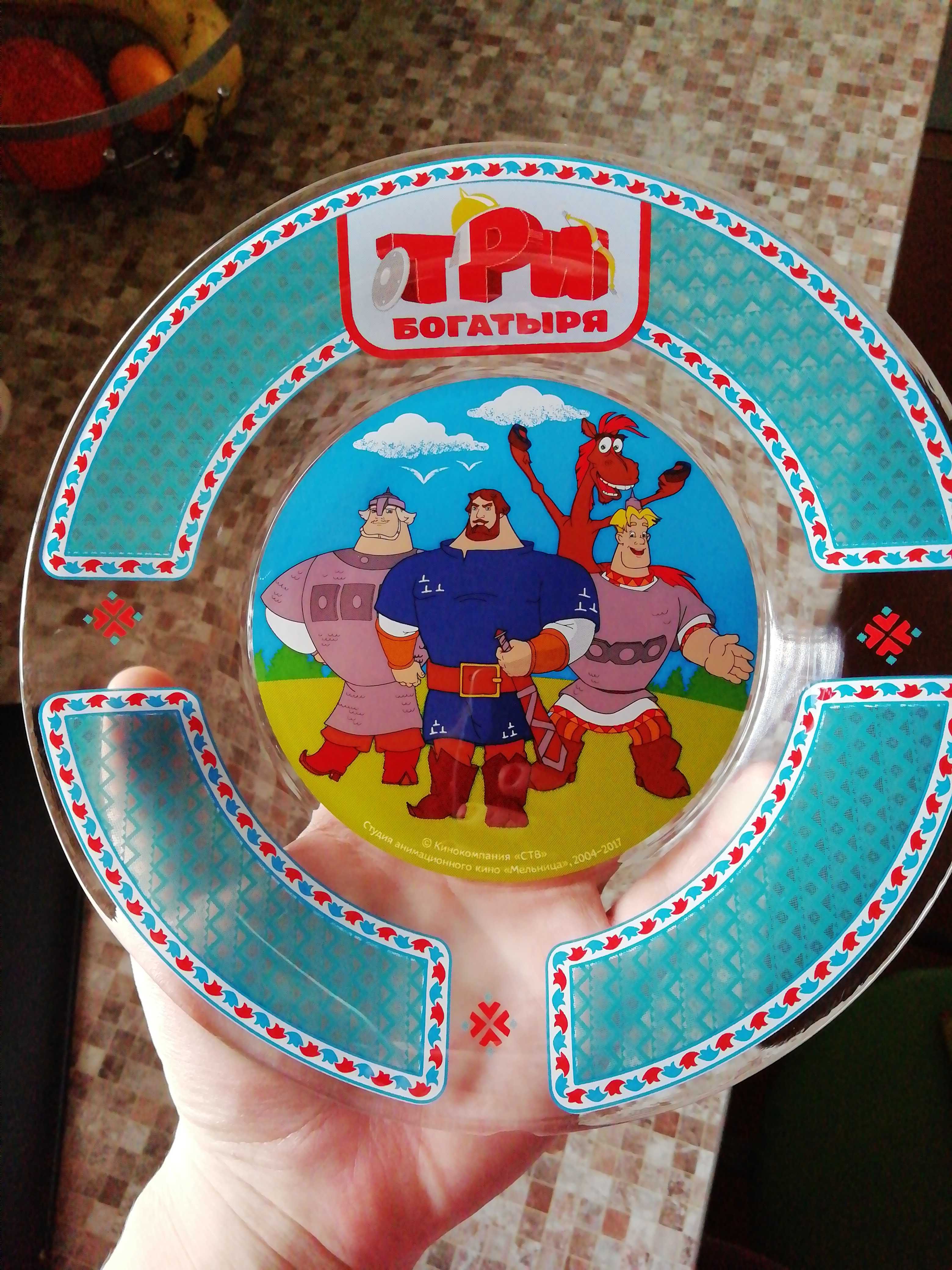 Фотография покупателя товара Набор посуды детский «Три богатыря. Богатыри»