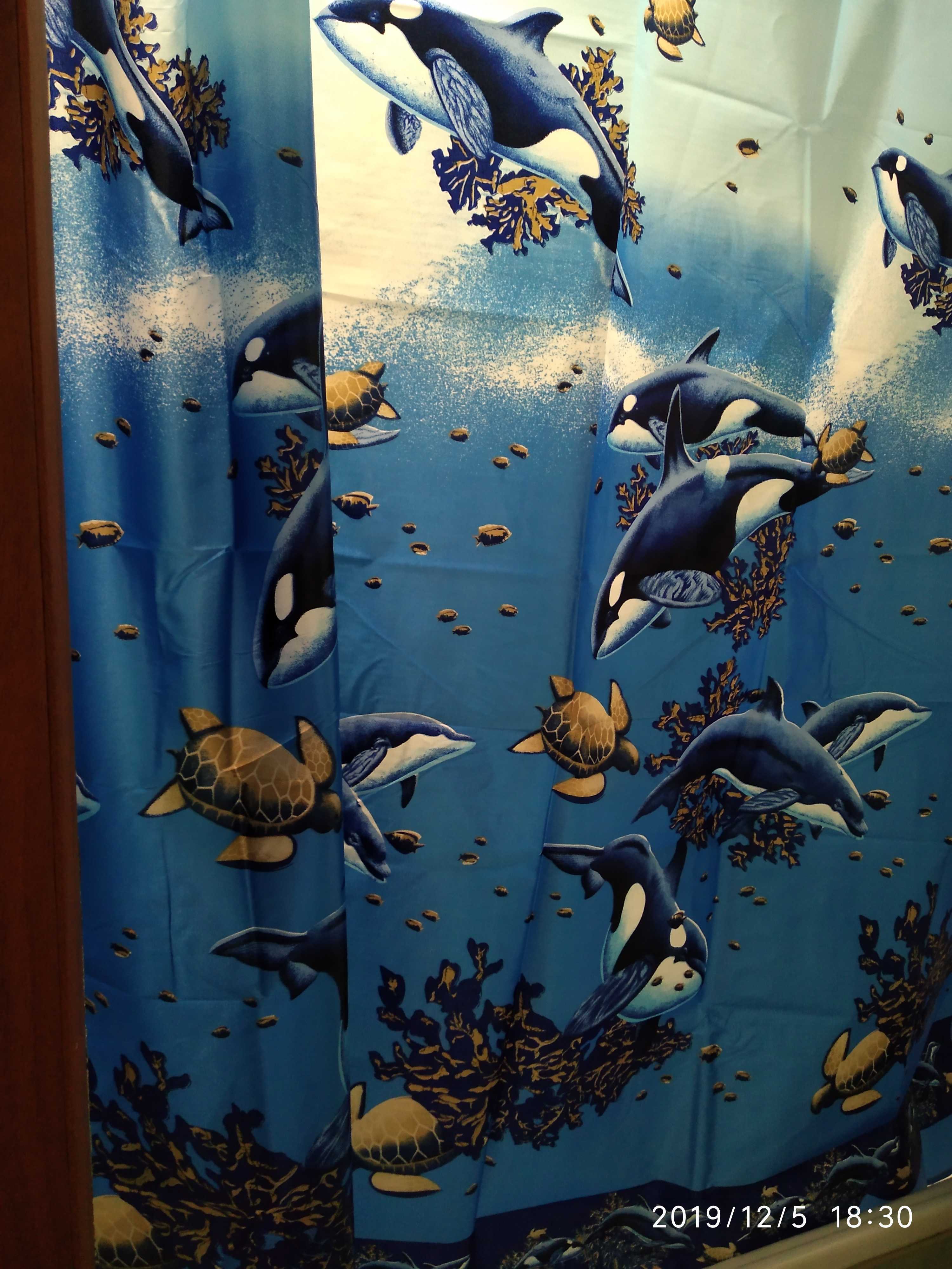 Фотография покупателя товара Штора для ванны Доляна «Морская», 180×170 см, полиэстер - Фото 6