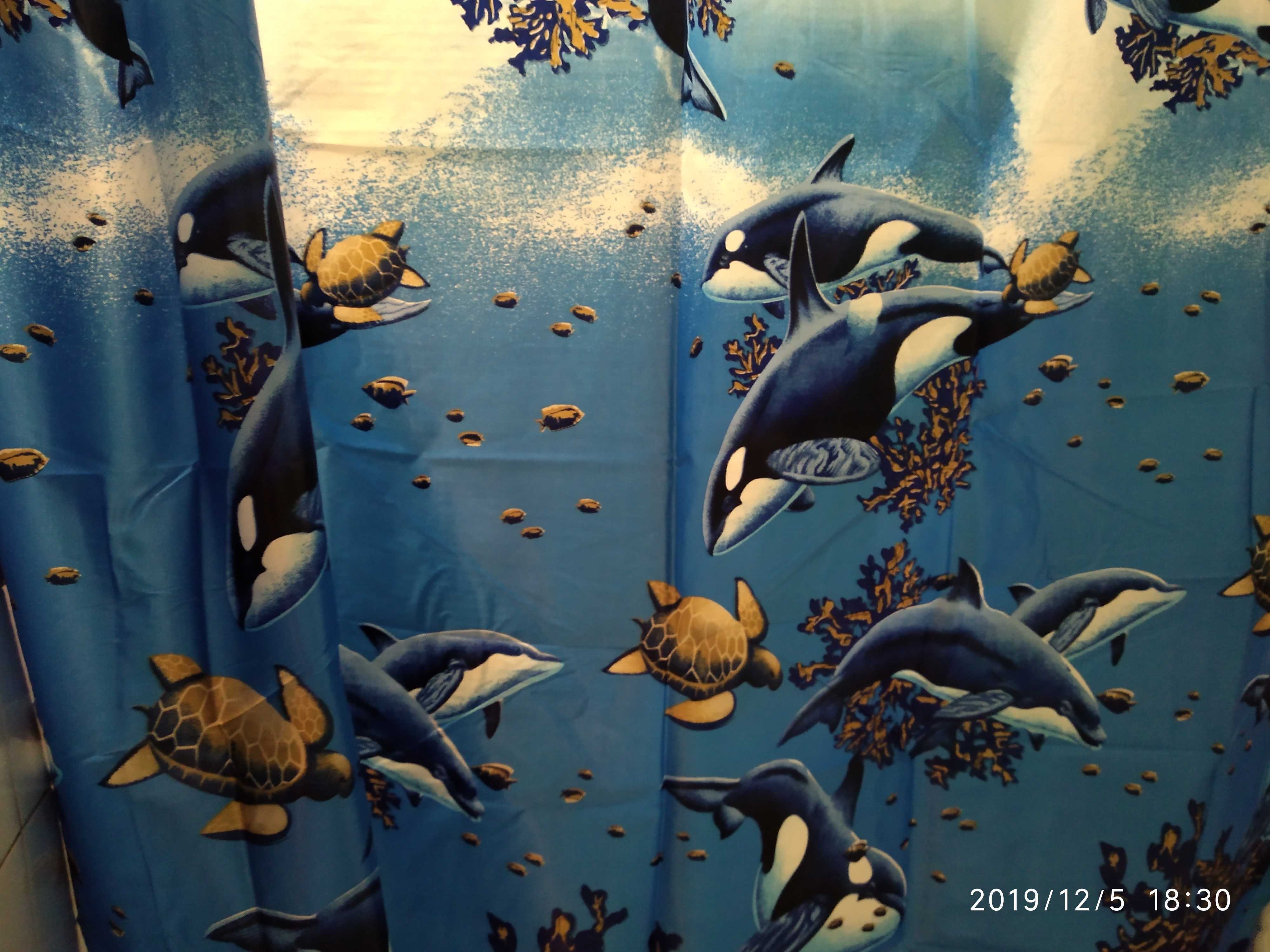 Фотография покупателя товара Штора для ванны Доляна «Морская», 180×170 см, полиэстер - Фото 7