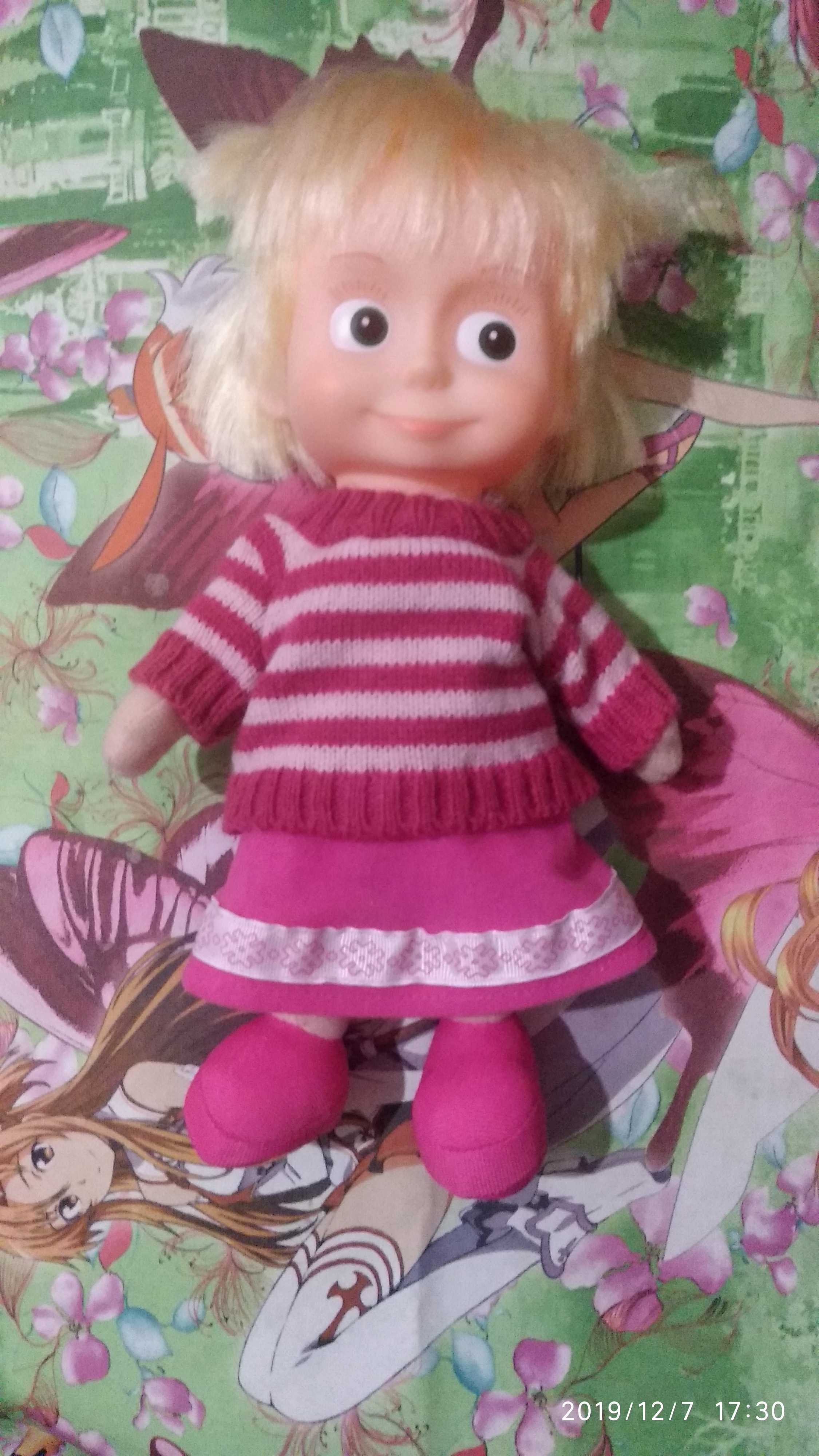 Фотография покупателя товара Мягкая музыкальная игрушка "Маша в свитере", 29 см - Фото 2