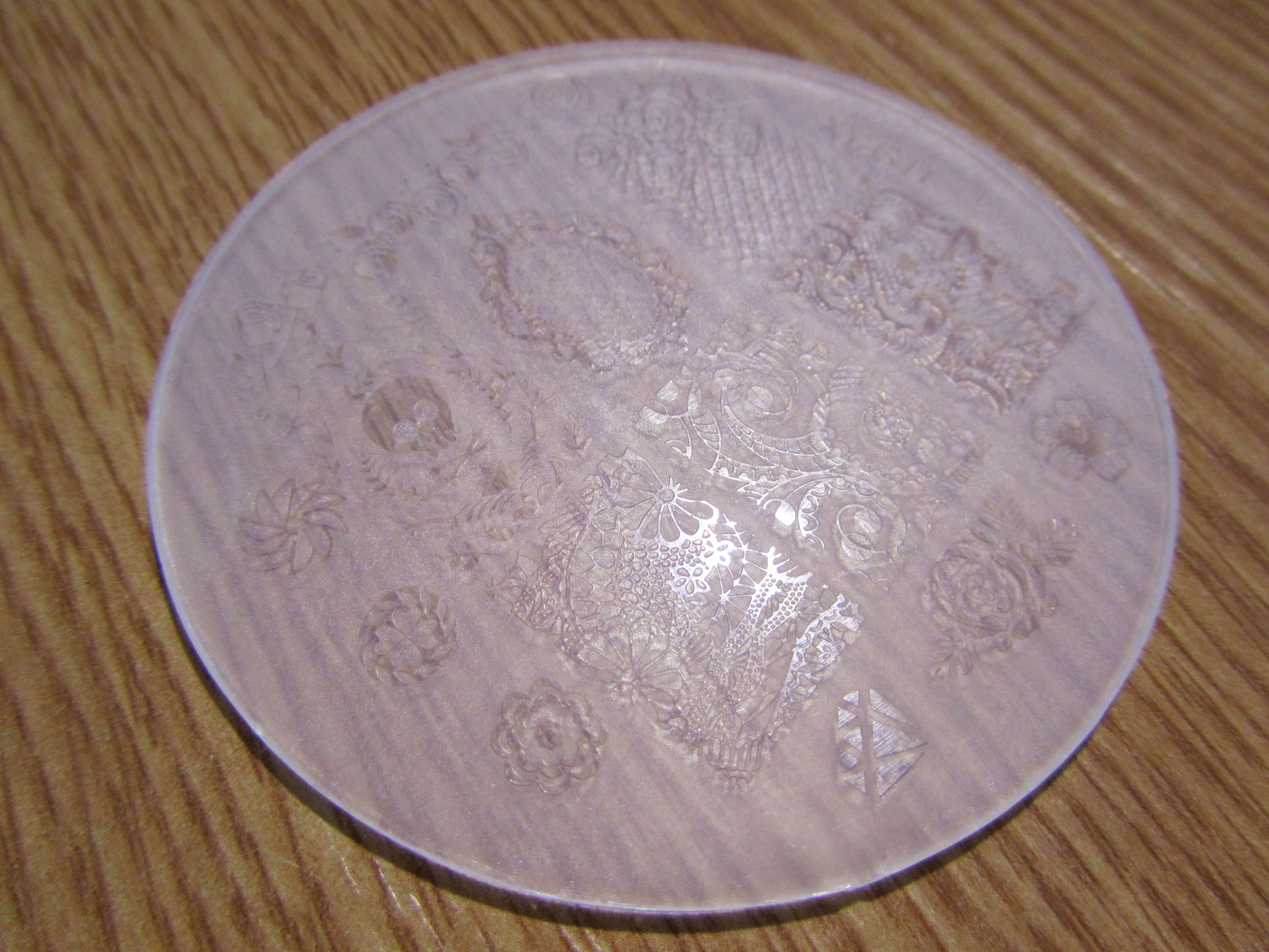 Фотография покупателя товара Диск для стемпинга пластиковый «Узор», d = 7 см, рисунок МИКС - Фото 1