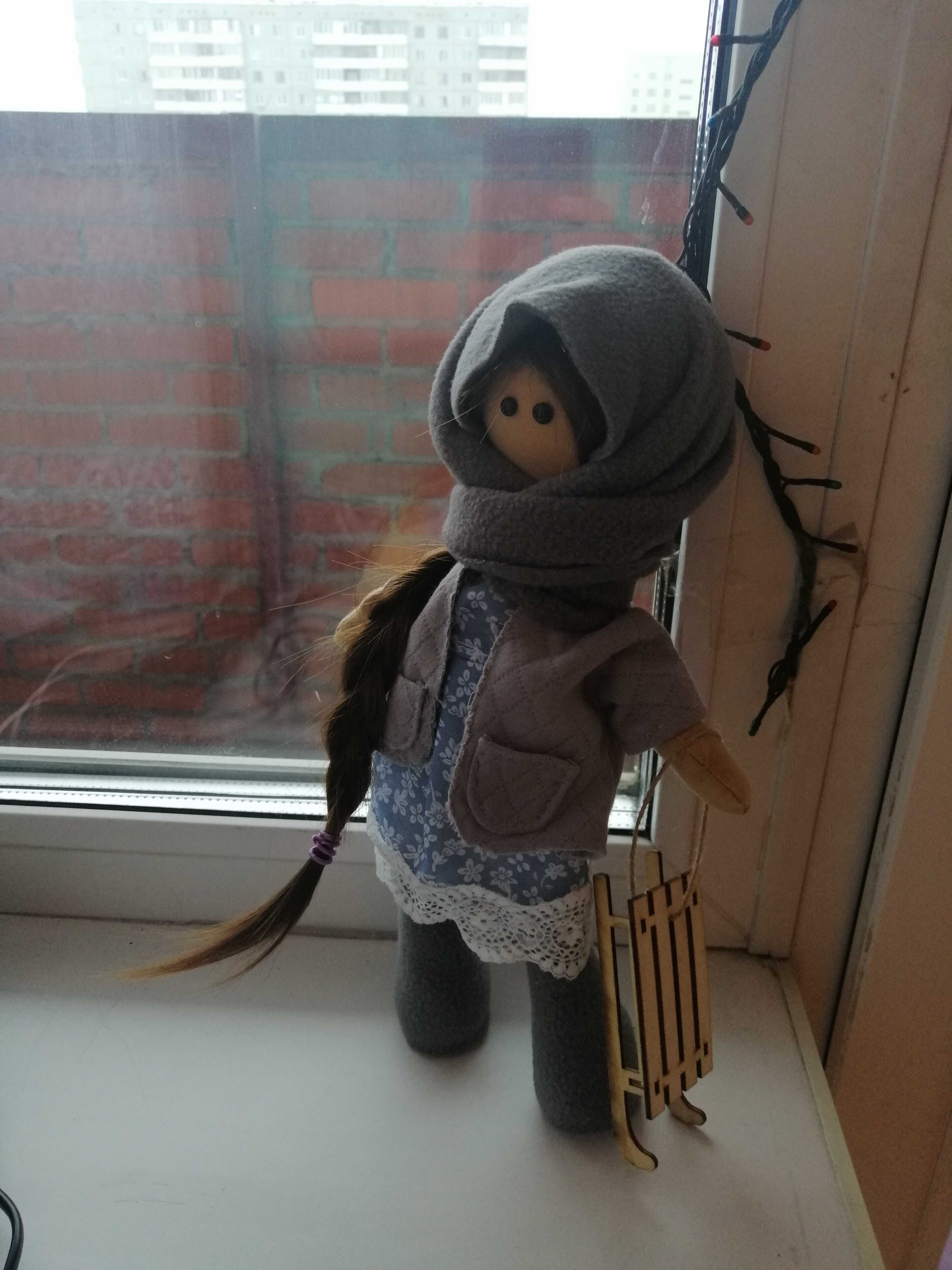 Фотография покупателя товара Интерьерная кукла «Маня», набор для шитья, 18.9 × 22.5 × 2.5 см - Фото 4