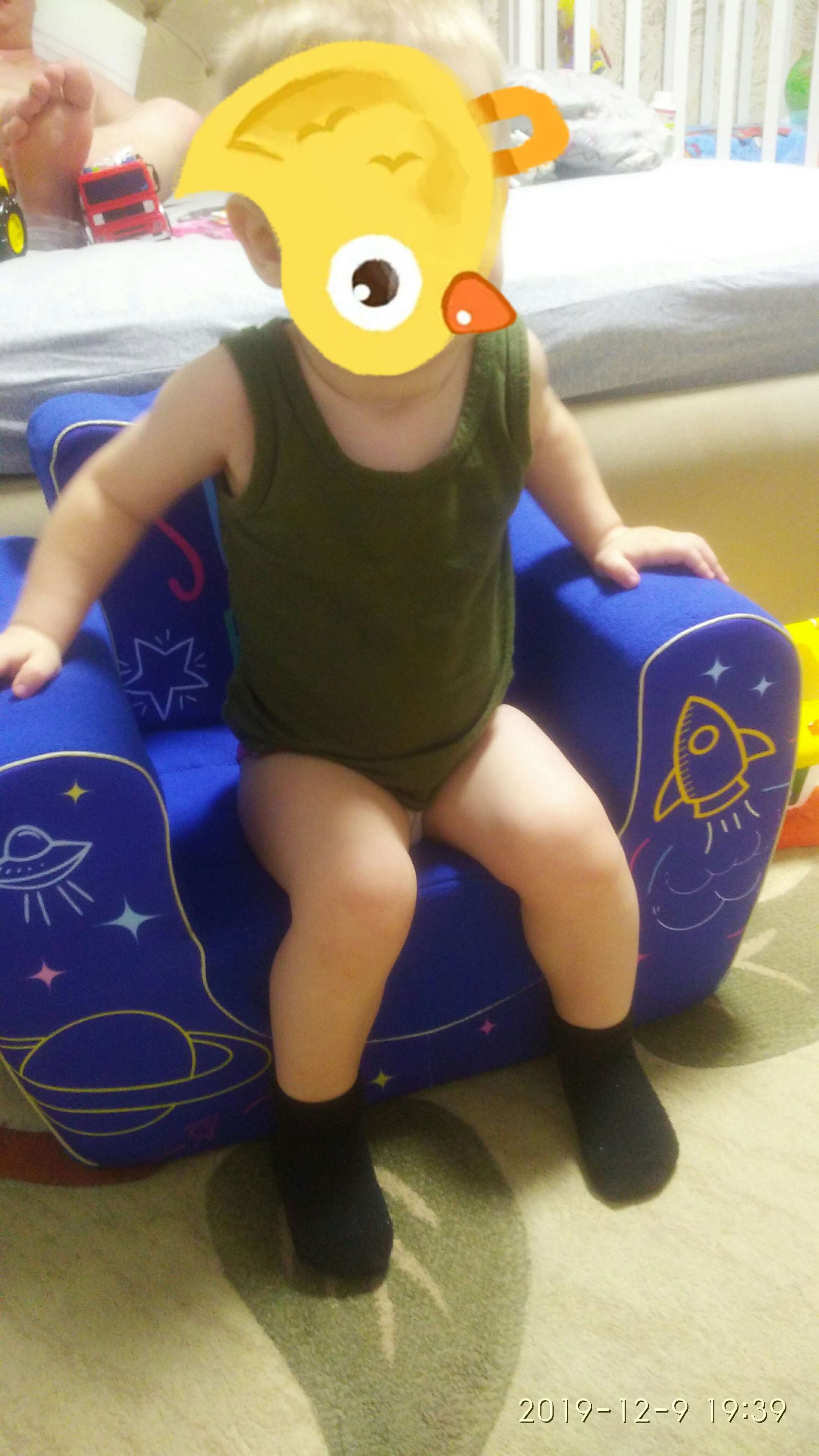 Фотография покупателя товара Мягкая игрушка-кресло Super Boy, цвет синий - Фото 16