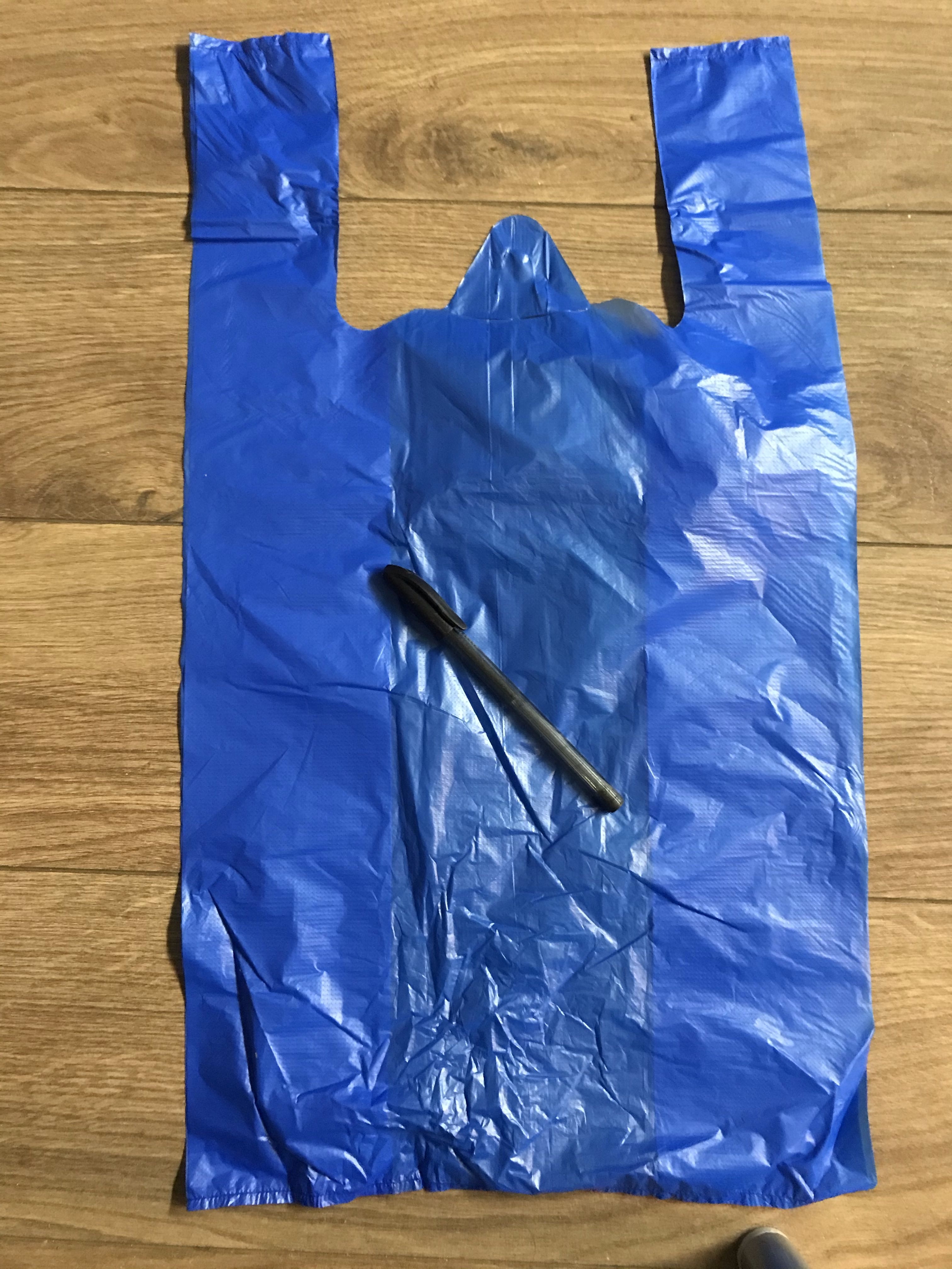 Фотография покупателя товара Пакет "Синий", полиэтиленовый, майка, 30 х 55 см, 17 мкм - Фото 1