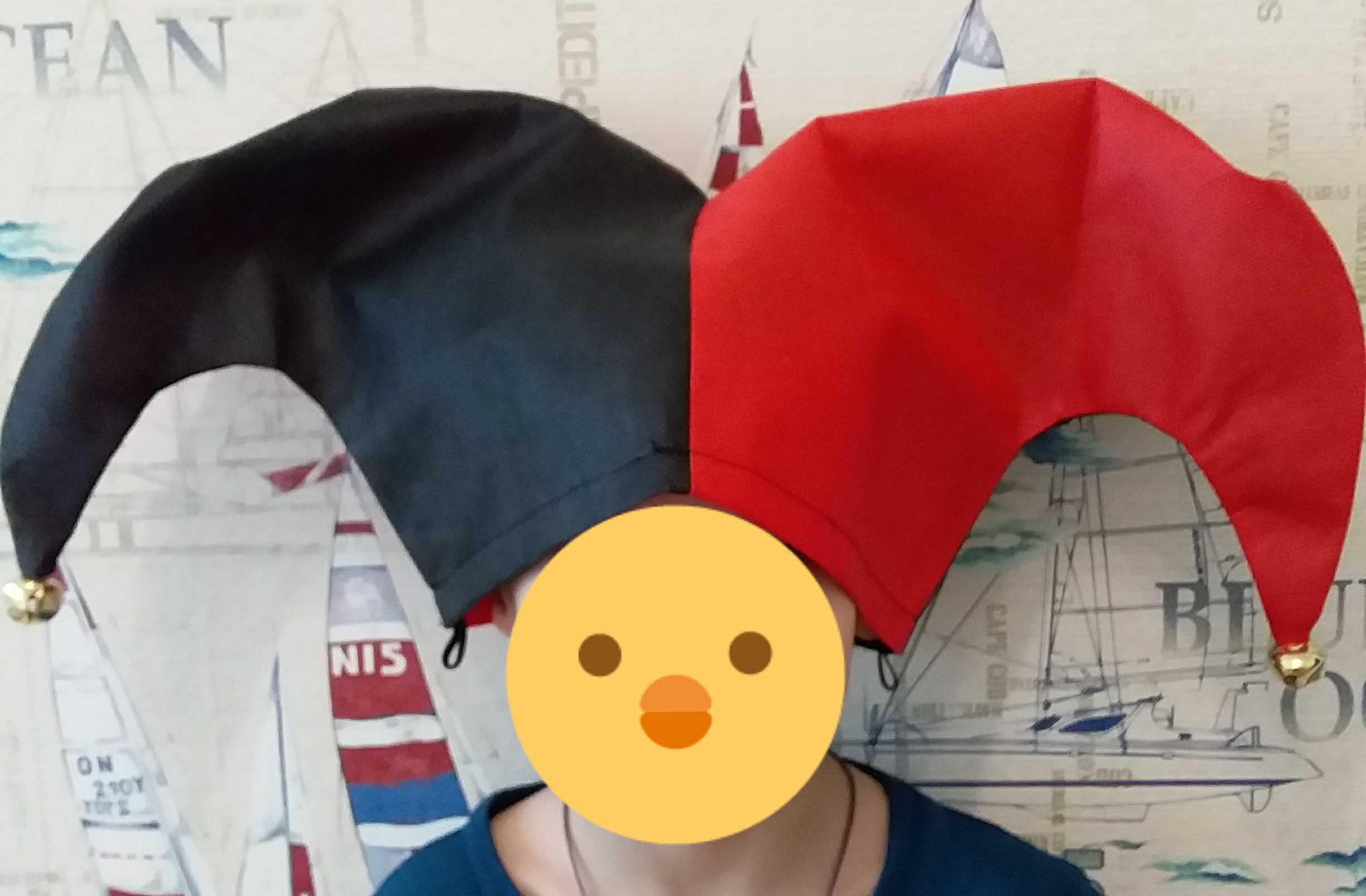 Фотография покупателя товара Карнавальный набор «Клоун», 2 предмета: шапка, нос - Фото 1