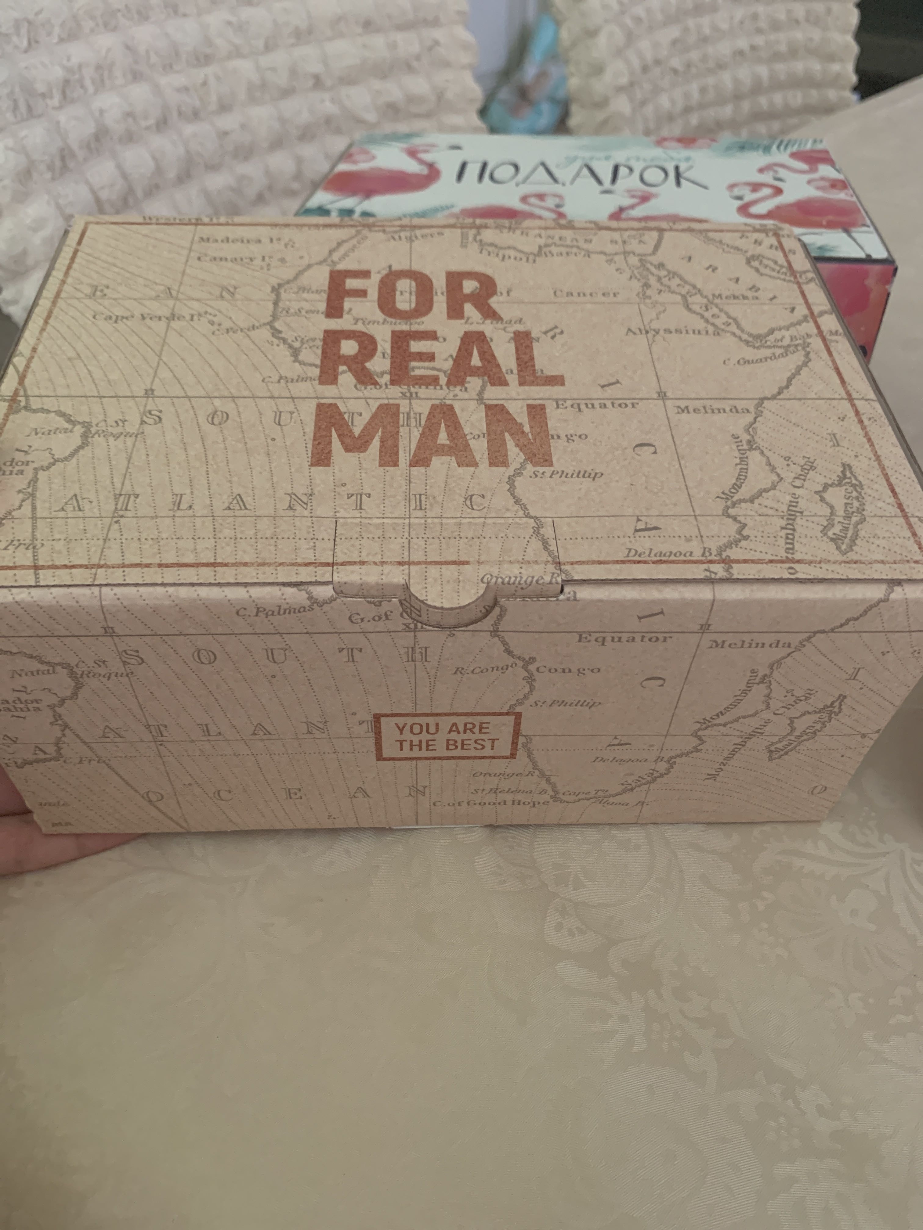 Фотография покупателя товара Коробка‒пенал, упаковка подарочная, «For real man», 22 х 15 х 10 см - Фото 1