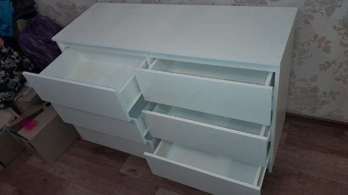 Фотография покупателя товара Комод с 3-мя ящиками Мадера, 800х420х775, Белый - Фото 104