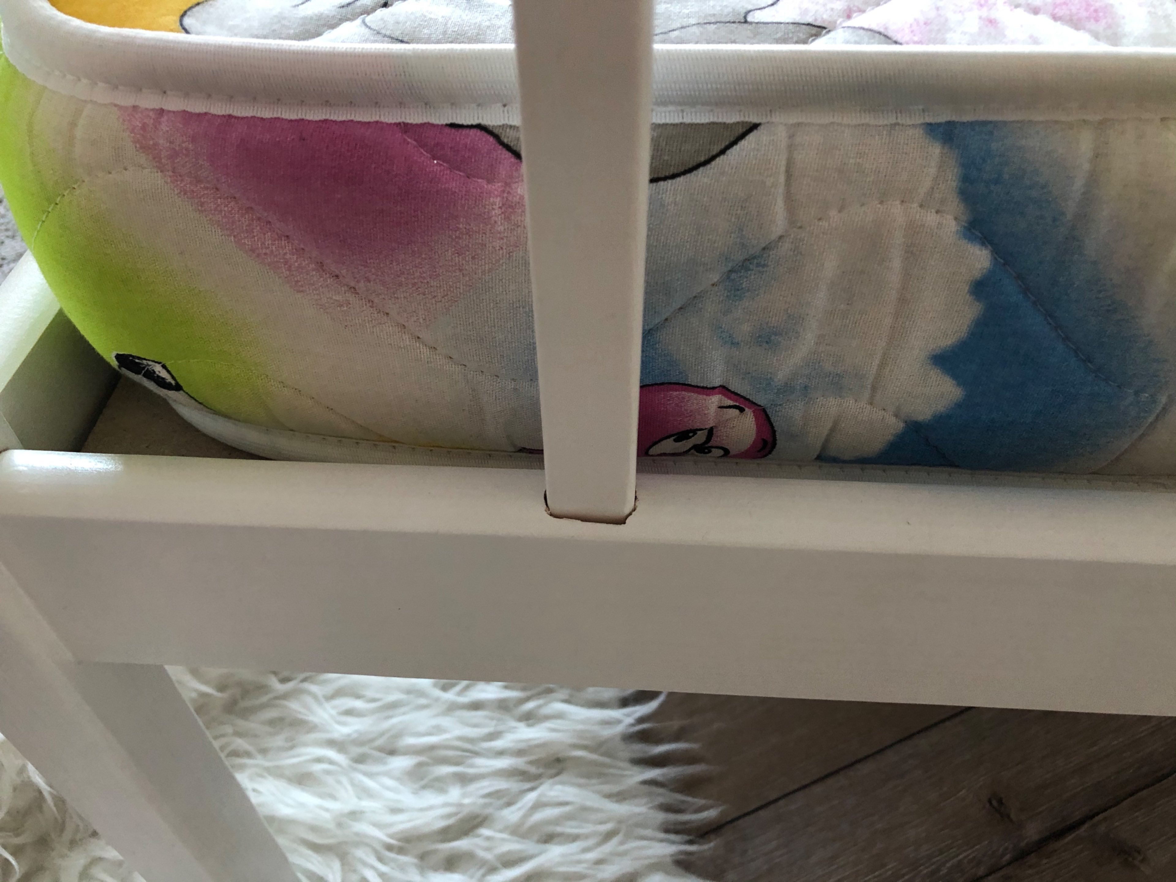 Фотография покупателя товара Детская кроватка «Стандарт» из массива, с бортиком, цвет белый - Фото 21