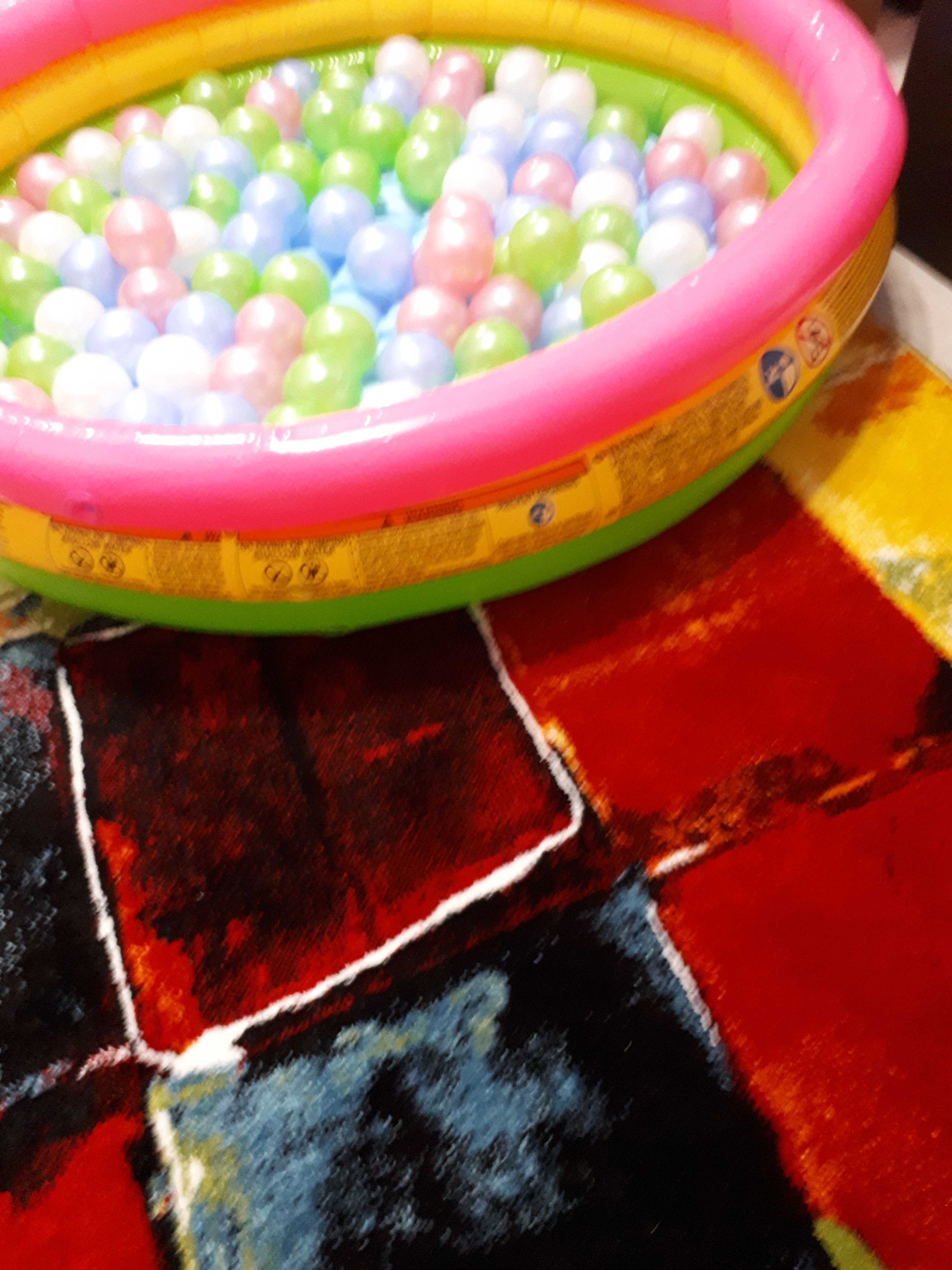 Фотография покупателя товара Шарики для сухого бассейна «Перламутровые», диаметр шара 7,5 см, набор 100 штук, цвет розовый, голубой, белый, зелёный