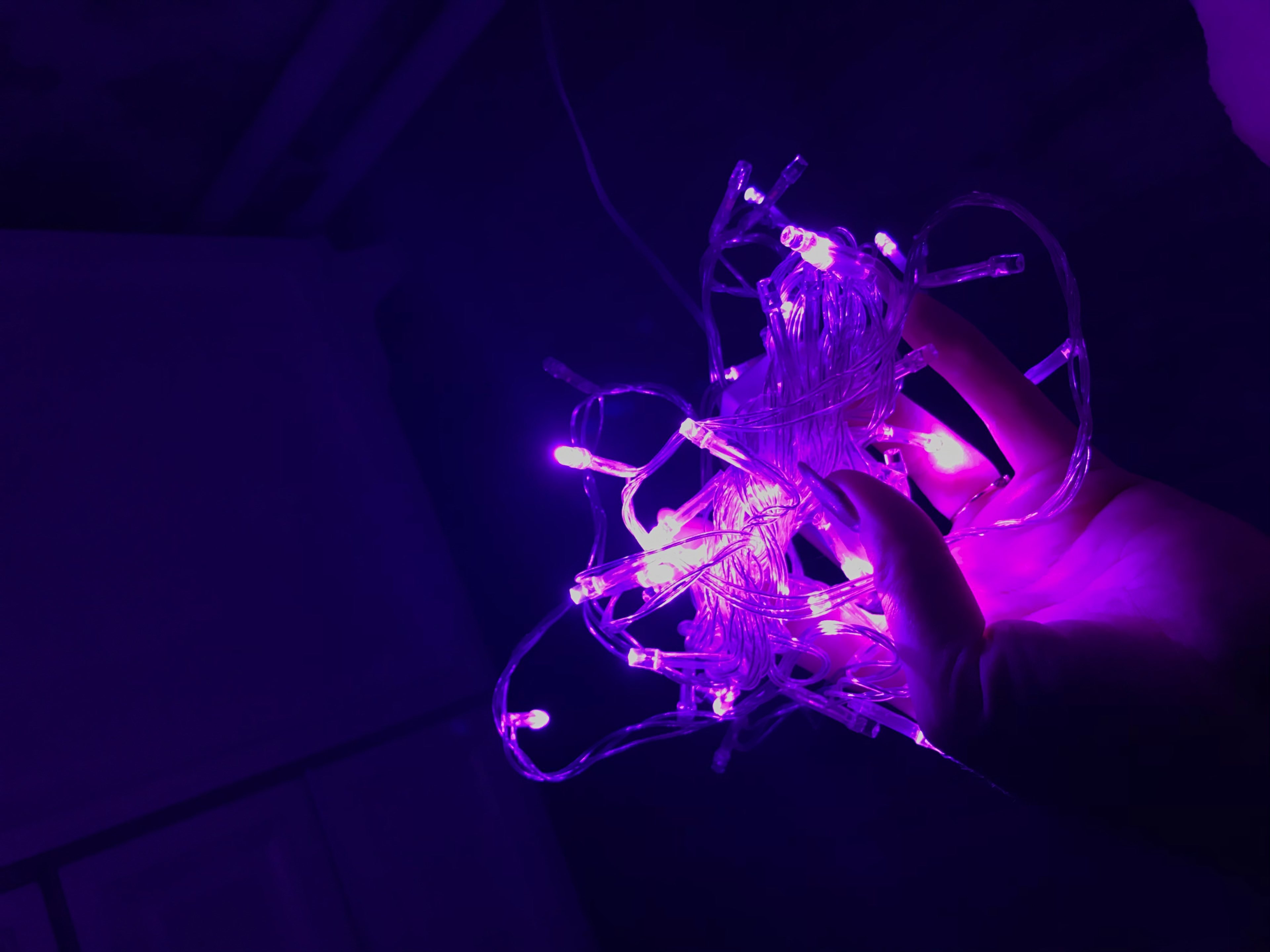 Фотография покупателя товара Гирлянда «Нить» 10 м, IP20, прозрачная нить, 100 LED, свечение фиолетовое, 8 режимов, 220 В - Фото 272