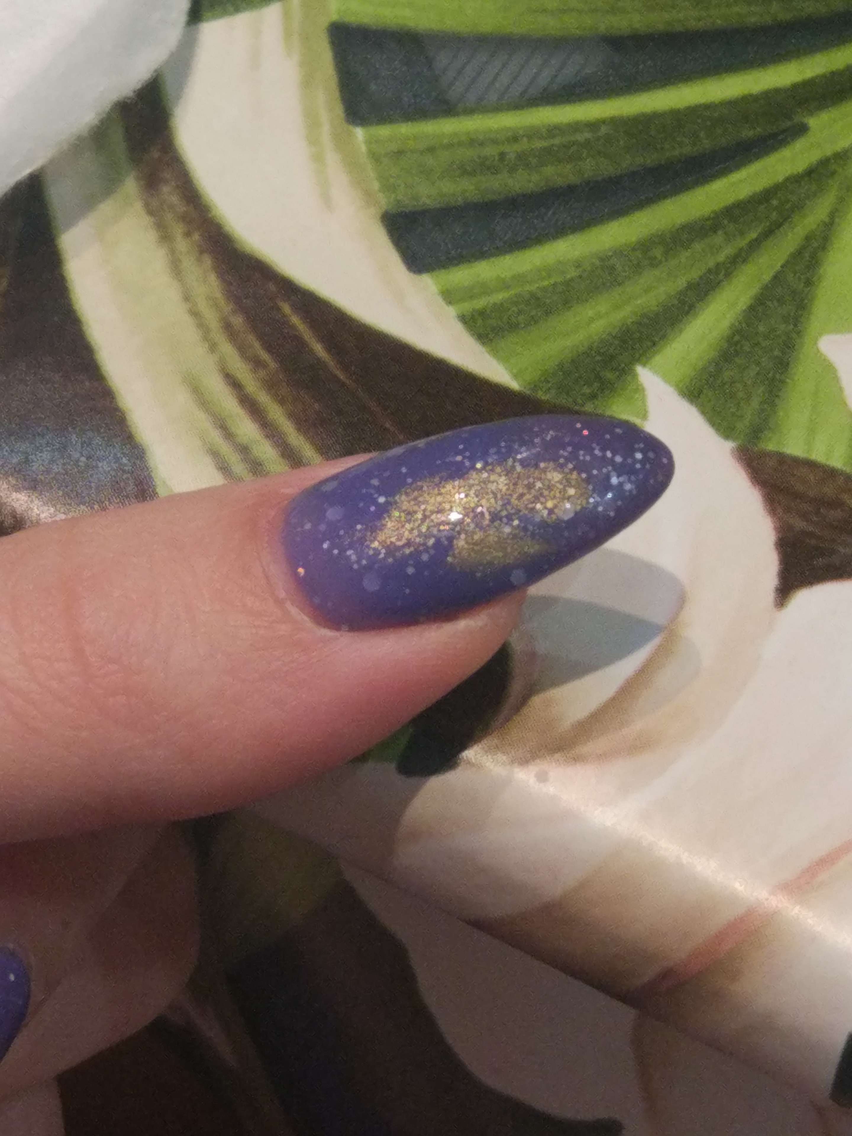 Фотография покупателя товара Гель-краска для ногтей "Жидкое золото", трёхфазный, LED/UV, 8мл, цвет золотой - Фото 6