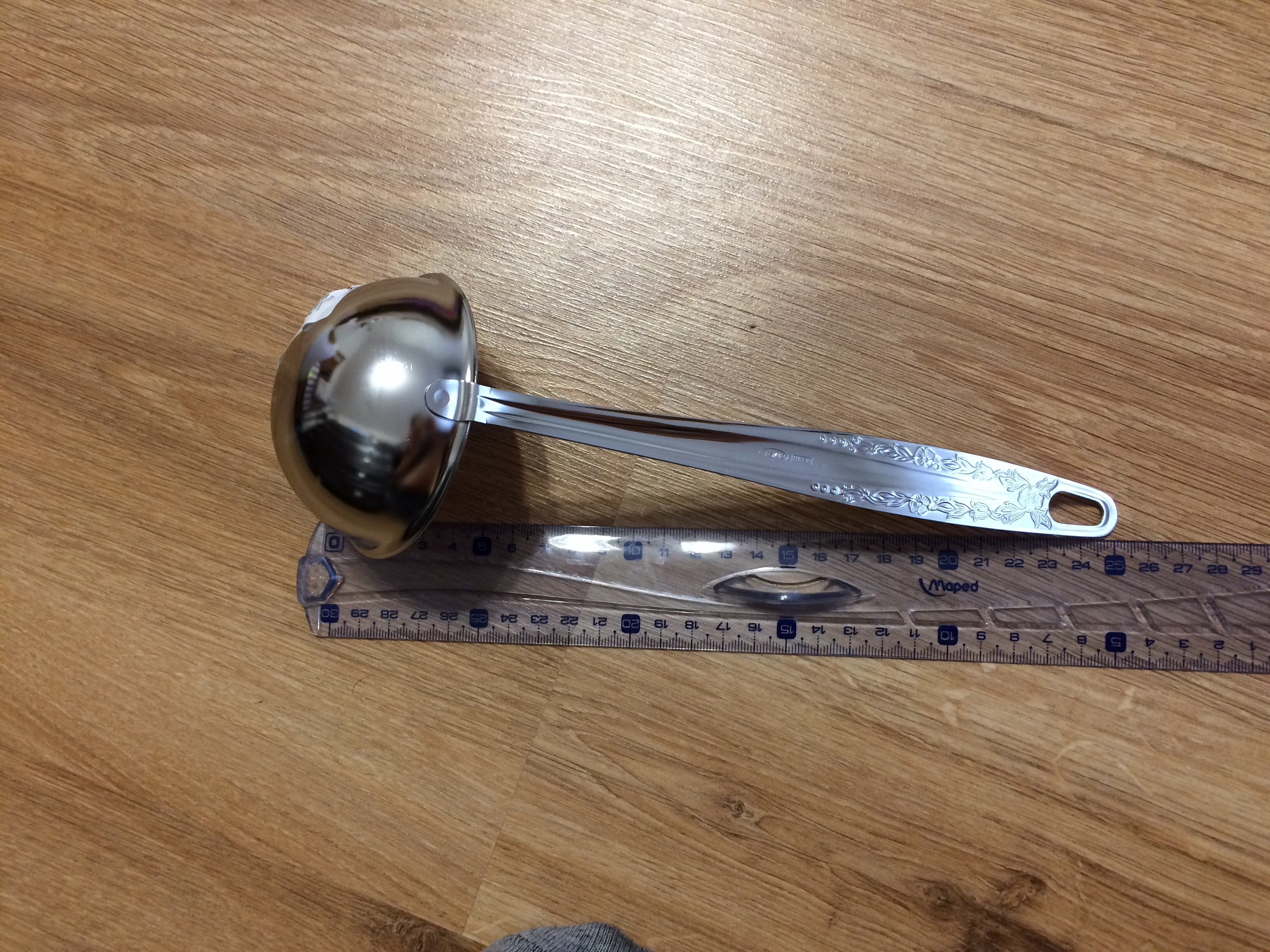 Фотография покупателя товара Половник «Родник», 100 мл, длина ручки=21 см, цвет серебряный