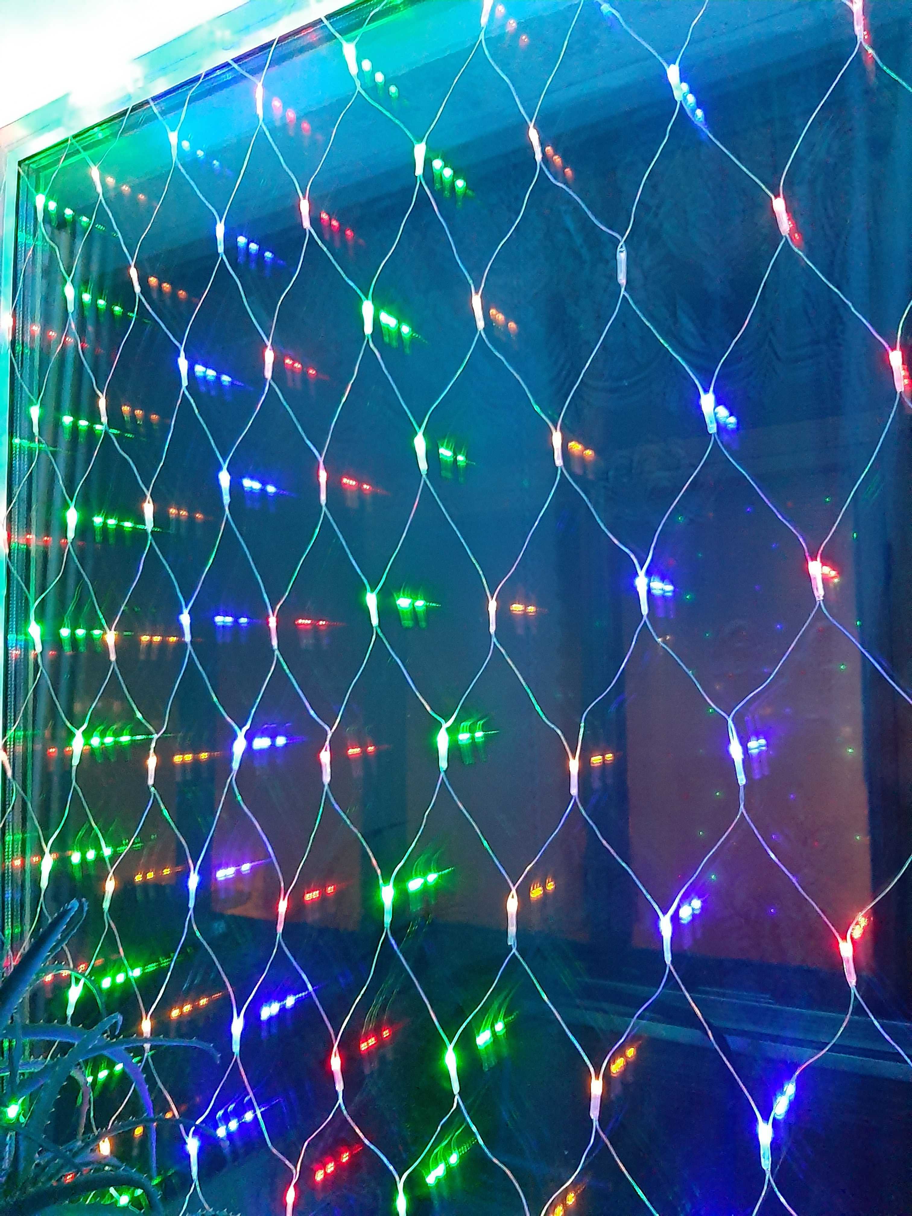 Фотография покупателя товара Гирлянда «Сеть» 2 × 2 м, IP20, тёмная нить, 224 LED, свечение тёплое белое, 8 режимов, 220 В - Фото 51