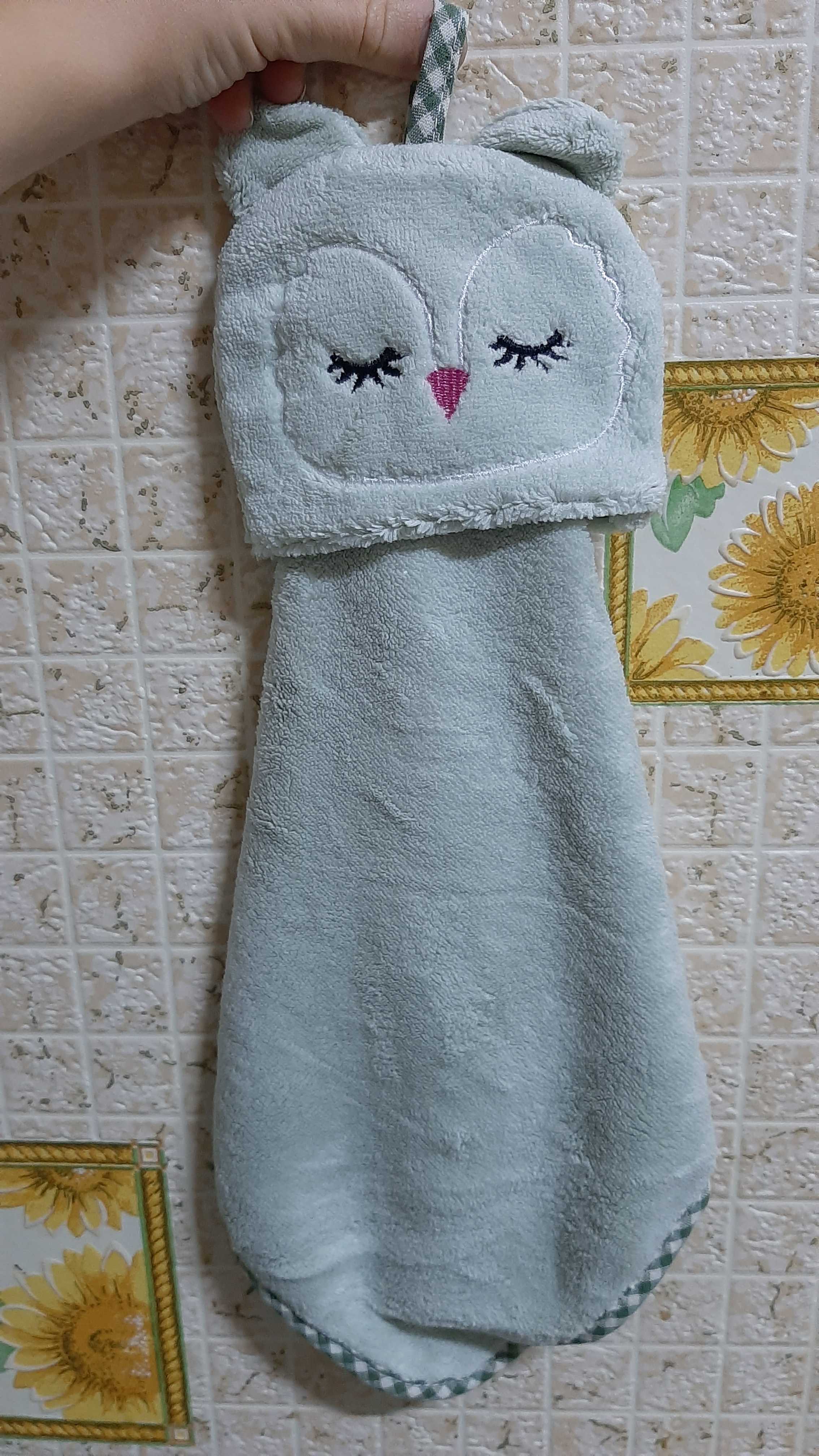 Фотография покупателя товара Кухонное полотенце Доляна "Кошка", р-р. 30х30 см, микрофибра - Фото 2