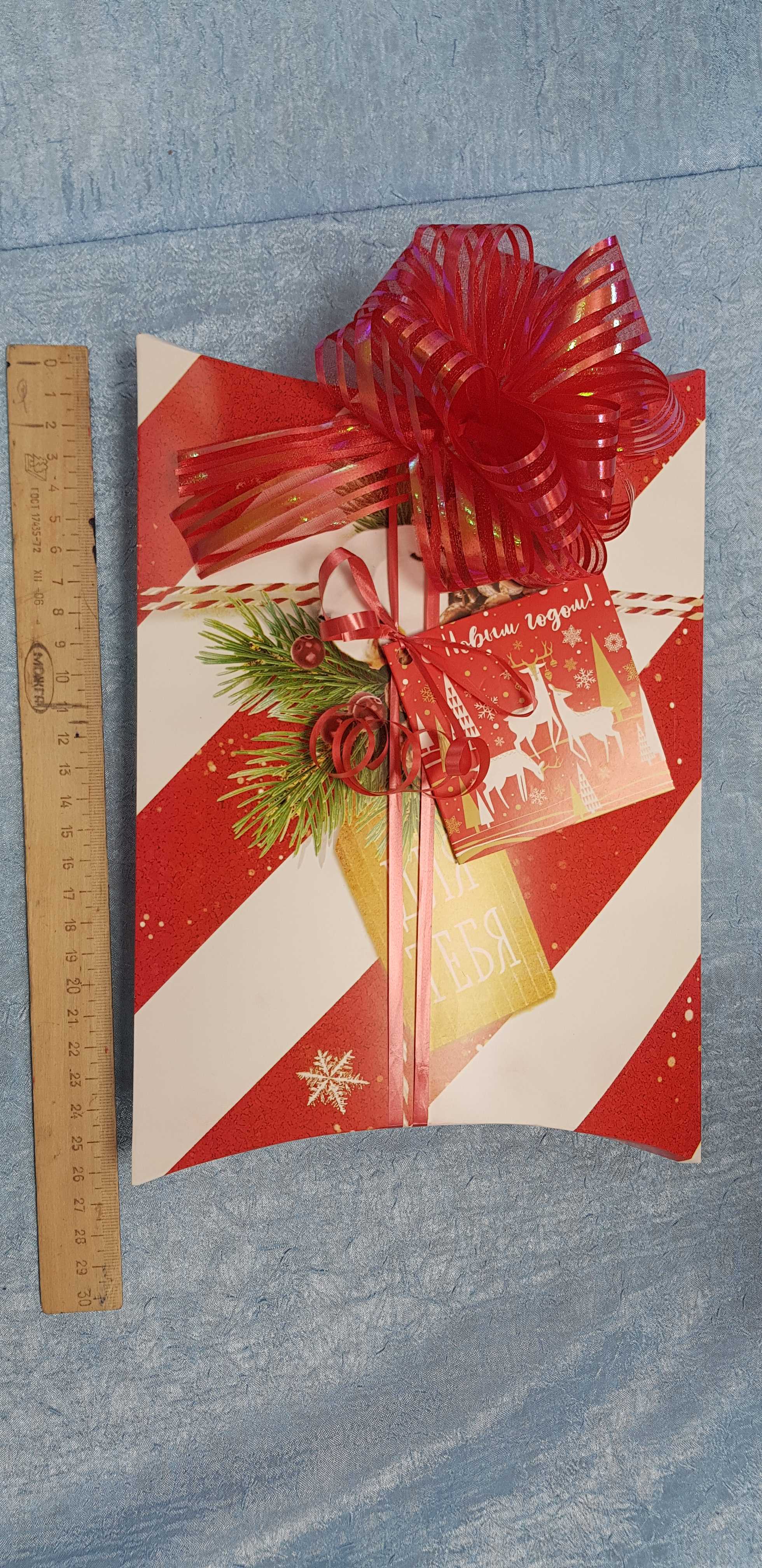 Фотография покупателя товара Коробка складная фигурная «Для тебя в Новый год», 26 × 19 × 4 см - Фото 1