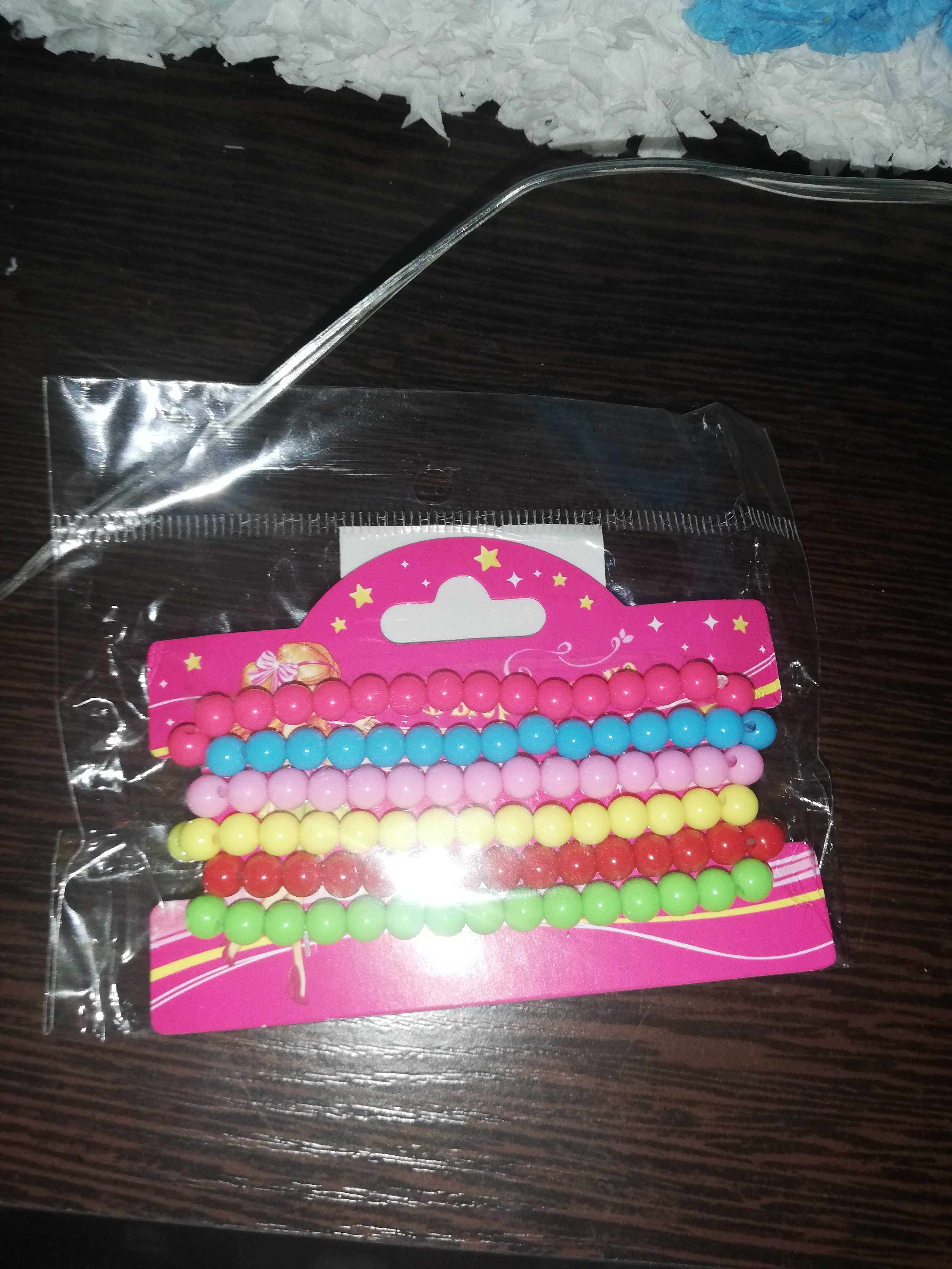 Фотография покупателя товара Набор детских браслетов «Выбражулька» бусинки, 6 нитей, цветной - Фото 2