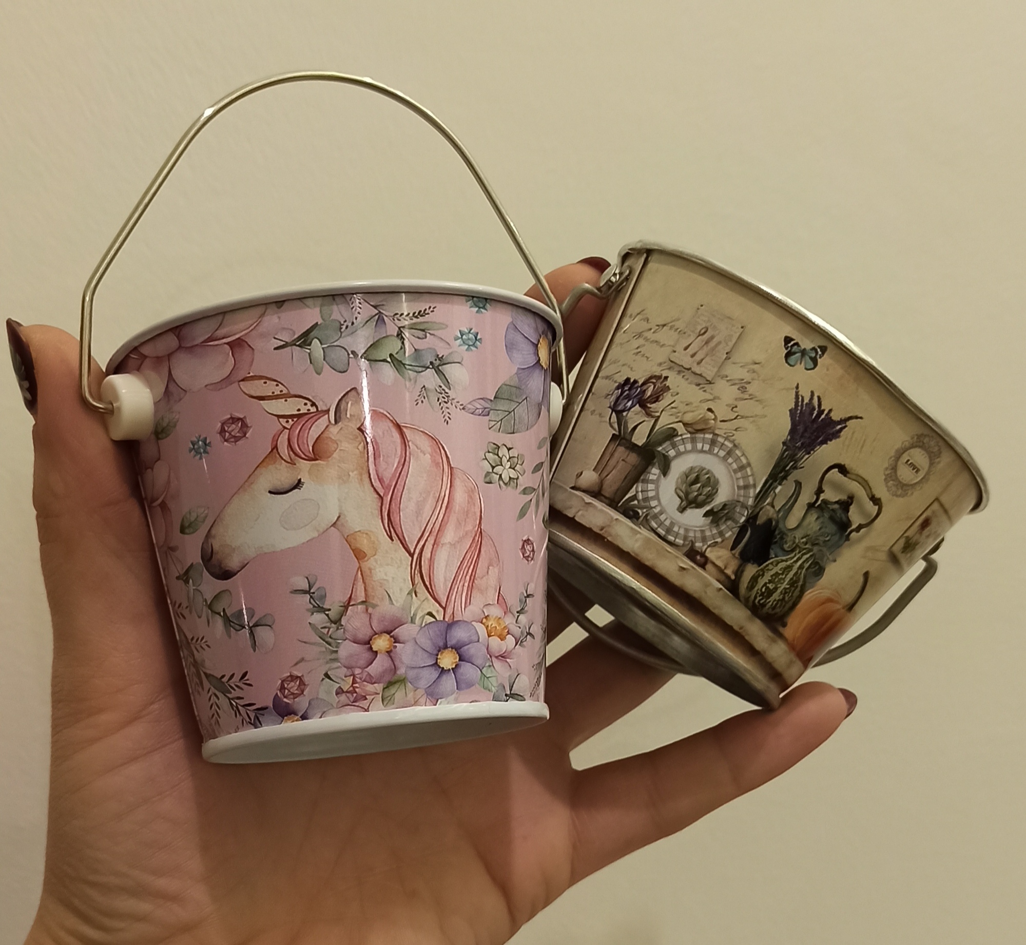 Фотография покупателя товара Ведерко малое «Единорог в цветах» - Фото 1