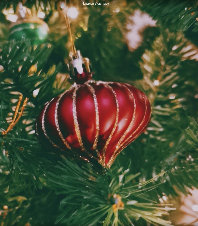 Фотография покупателя товара Украшение ёлочное "Луковица" (набор 4 шт) 5,5 см красный - Фото 1