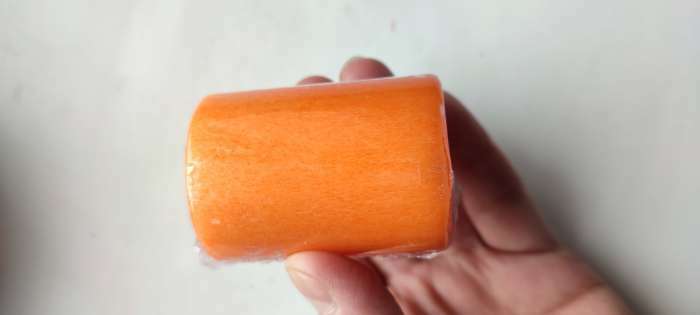 Фотография покупателя товара Свеча - цилиндр ароматическая "Апельсин", 4х6 см