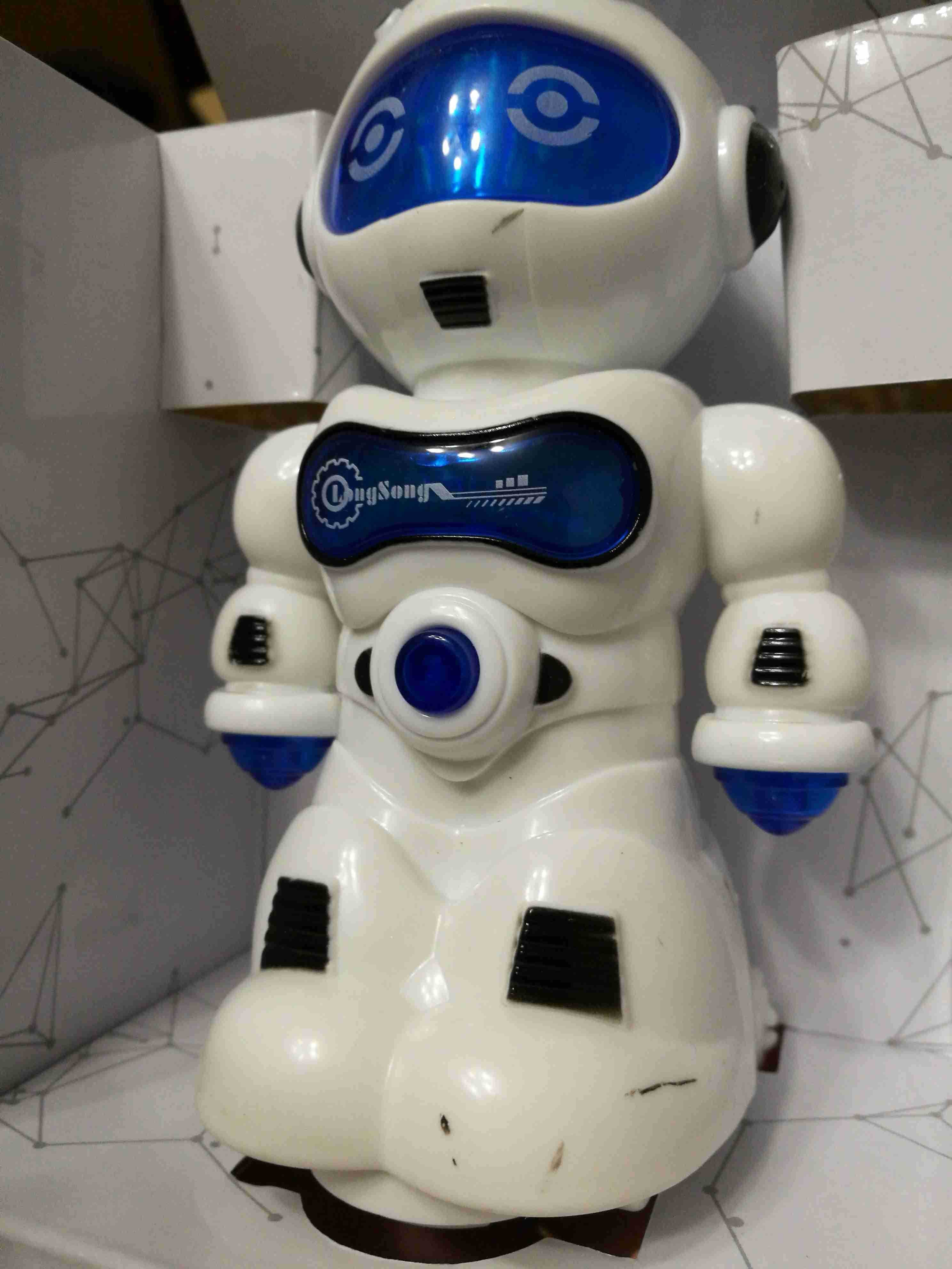 Фотография покупателя товара Робот «Мини бот», световые и звуковые эффекты, работает от батареек, цвета МИКС - Фото 1