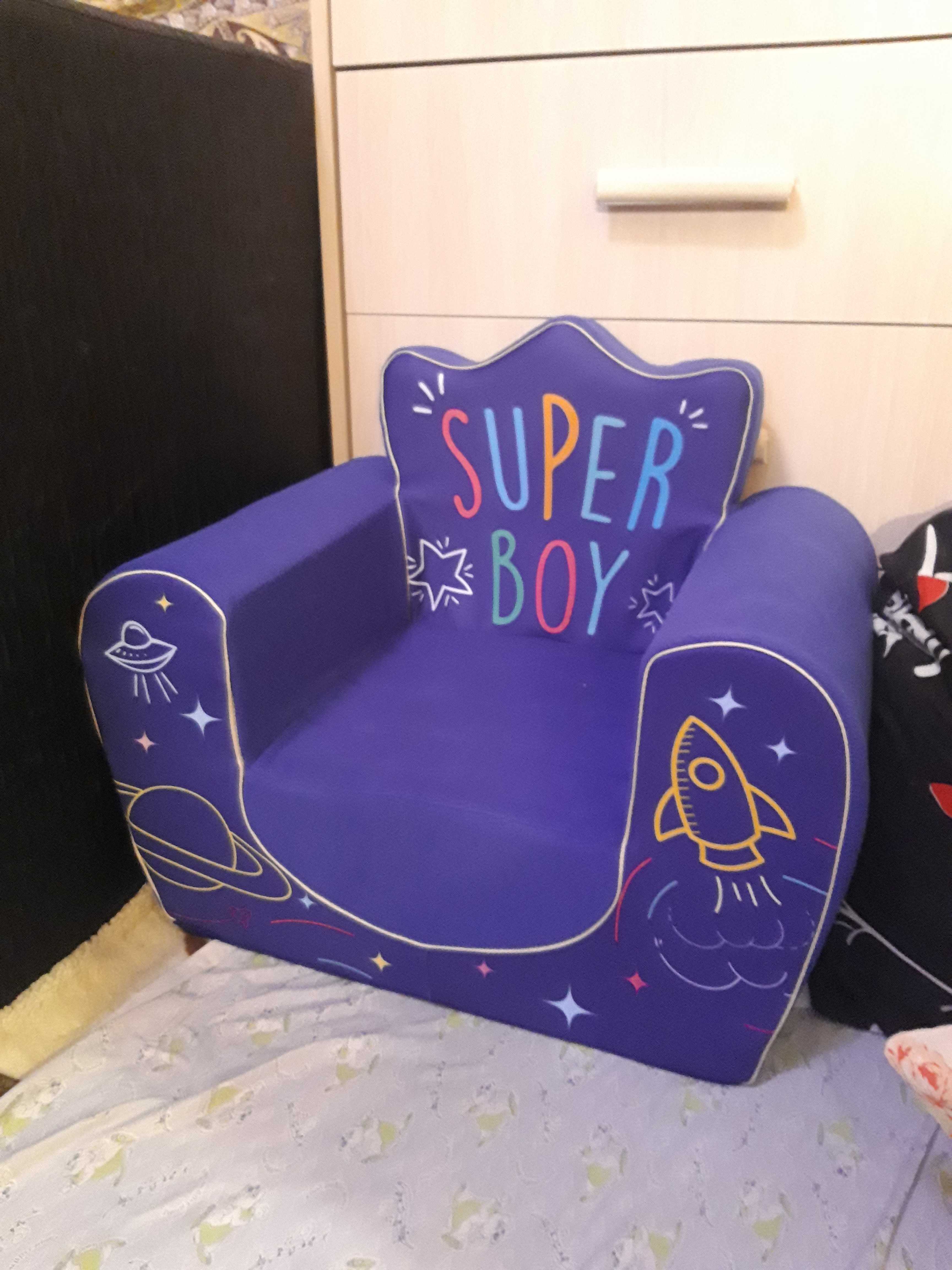 Фотография покупателя товара Мягкая игрушка-кресло Super Boy, цвет синий - Фото 14