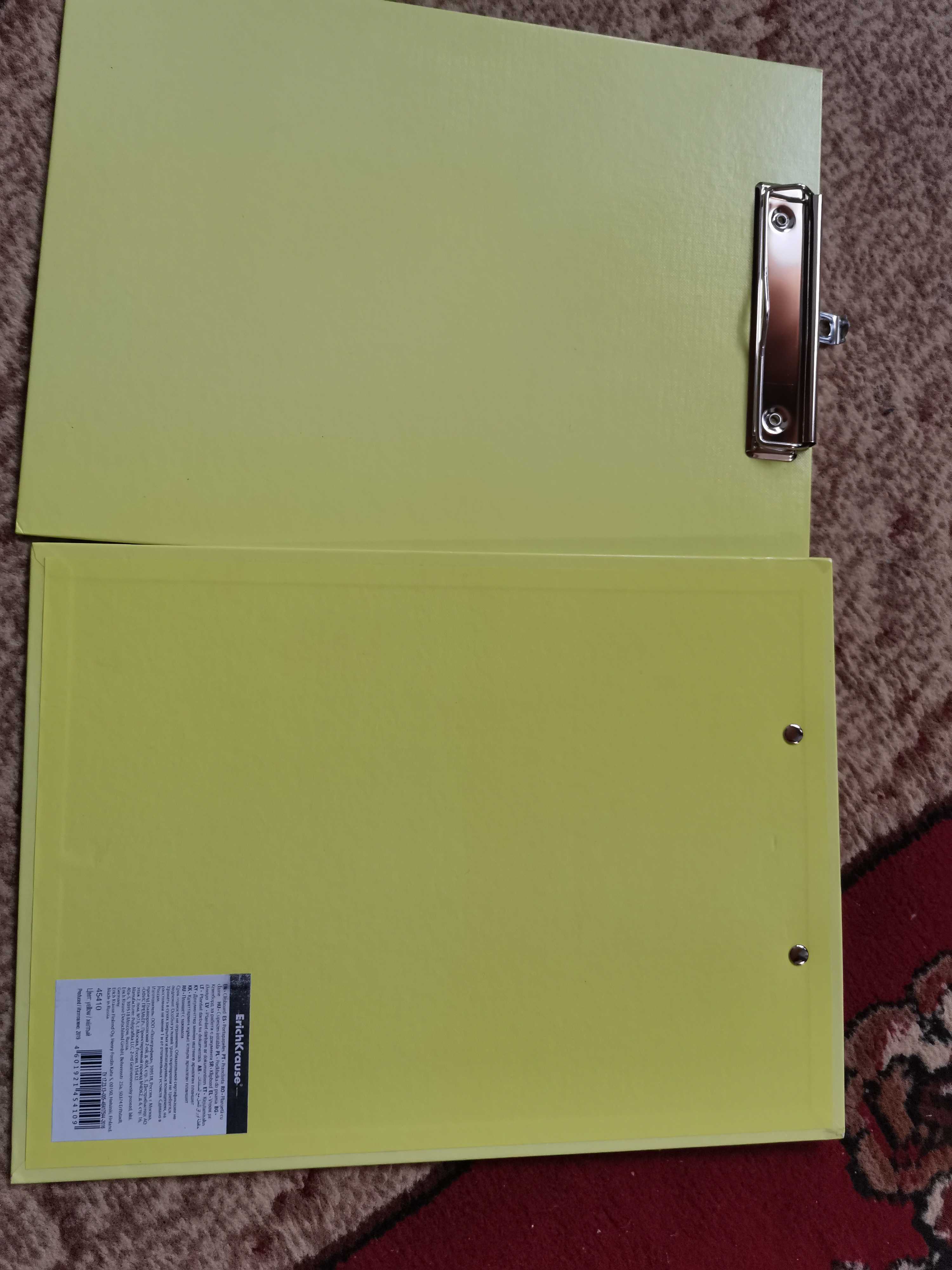 Фотография покупателя товара Планшет с зажимом А4, 2 мм, ErichKrause Neon, ламинированный картон, желтый¶ - Фото 2