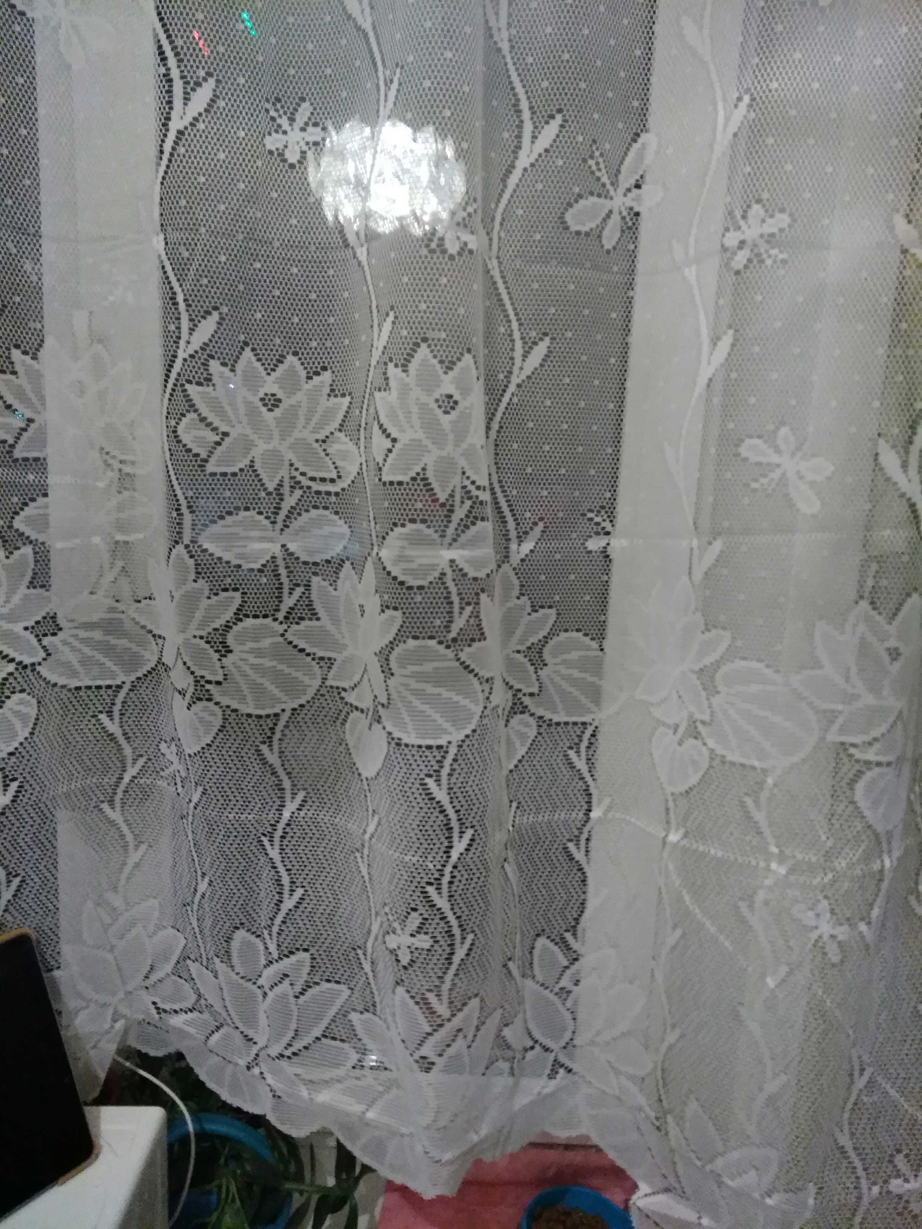 Фотография покупателя товара Тюль на кухню на шторной ленте 200х165 см, цвет Белый, 100% полиэстер - Фото 7