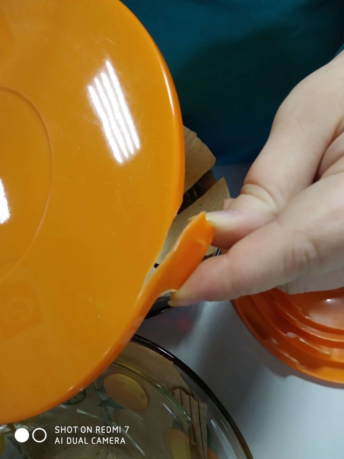 Фотография покупателя товара Набор салатников с крышками Доляна «Апельсин», 5 предметов: 130/200/350/500/900 мл, цвет оранжевый