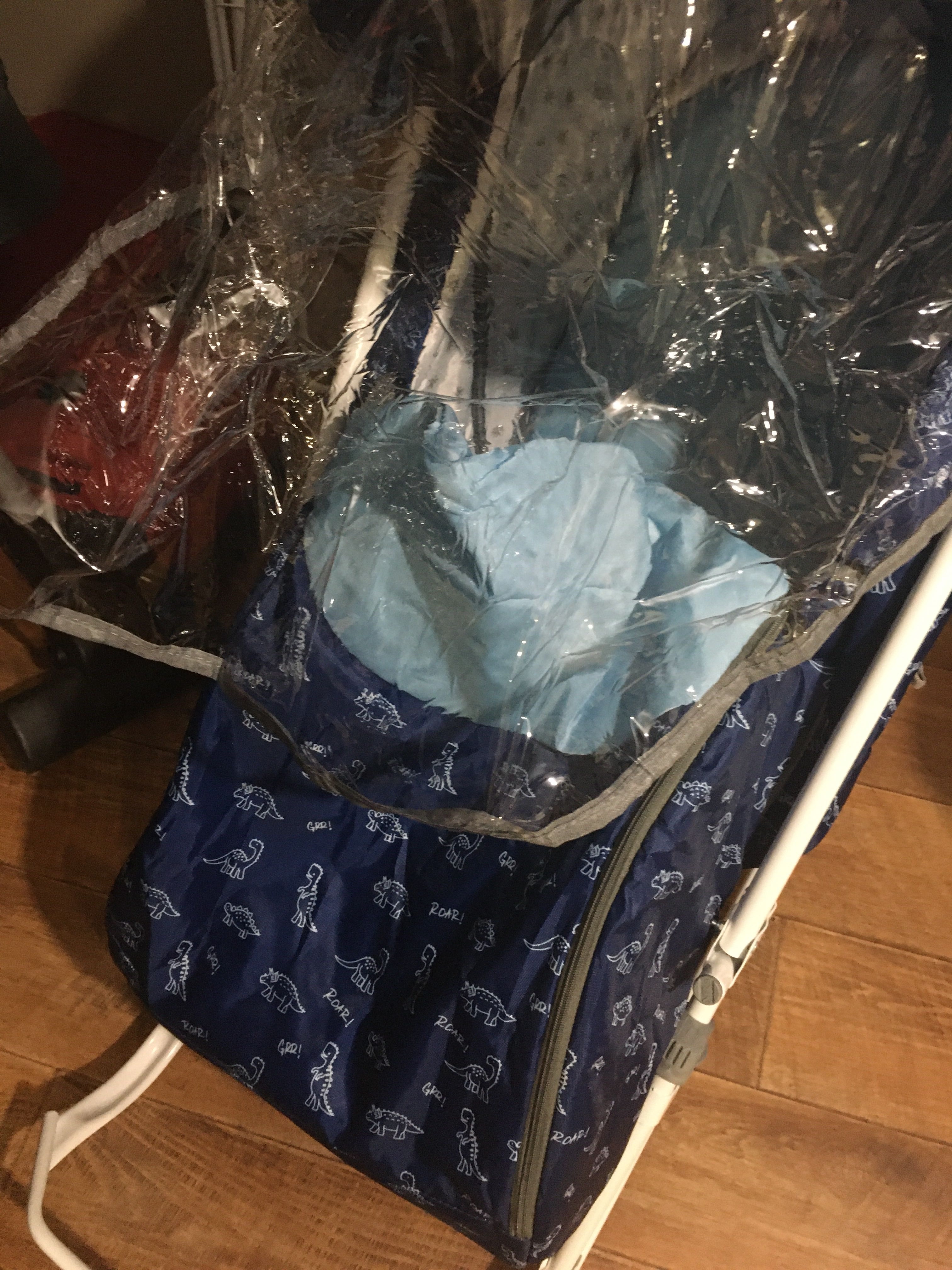 Фотография покупателя товара Санки коляска «Умка3-1», принт с динозавриками, цвет синий