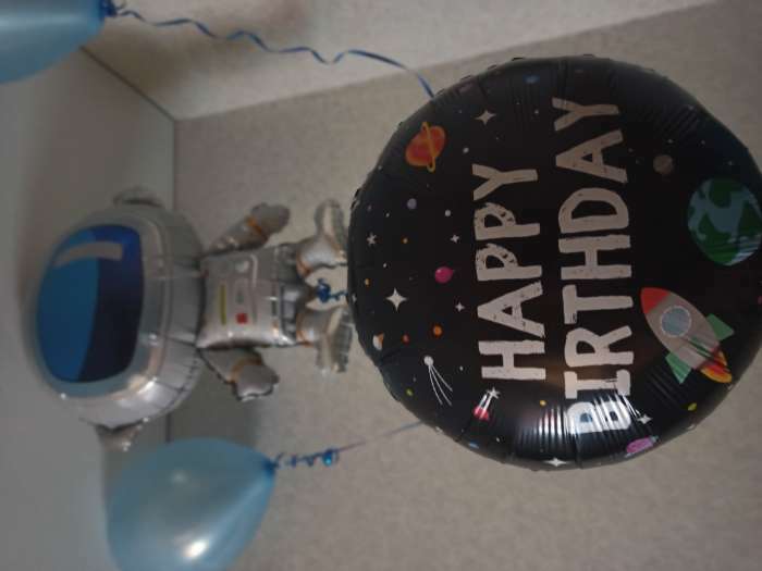 Фотография покупателя товара Букет из шаров "Космонавт", набор 5 шт