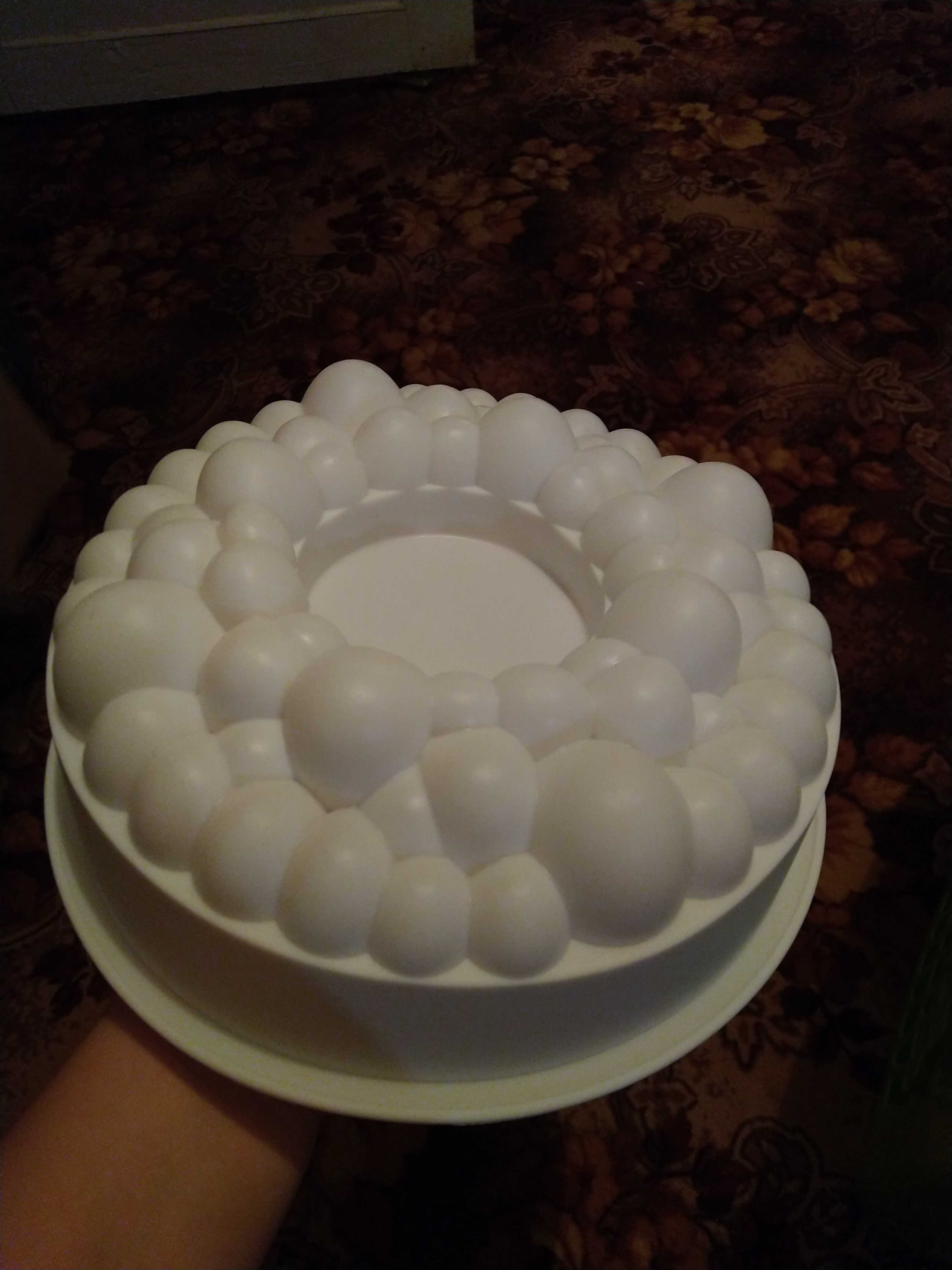 Фотография покупателя товара Форма для муссовых десертов и выпечки Доляна «Морская пена», 24×8 см, цвет белый - Фото 6